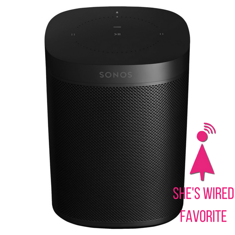 Sonos One : Sonos and Amazon's Alexa got together and now we have the Sonos One. Ask her to play a lullaby while putting your kids to bed or Etta James as your honey pulls into the driveway. Perfect for the Music Lover.