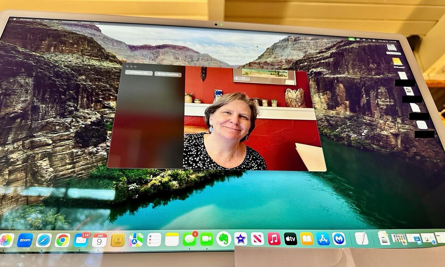 Hello there. Just Sue testing out a new iMac. Making sure the FaceTime camera is working properly. Say Cheese! #newiMac #computersetup #wecanhelp
