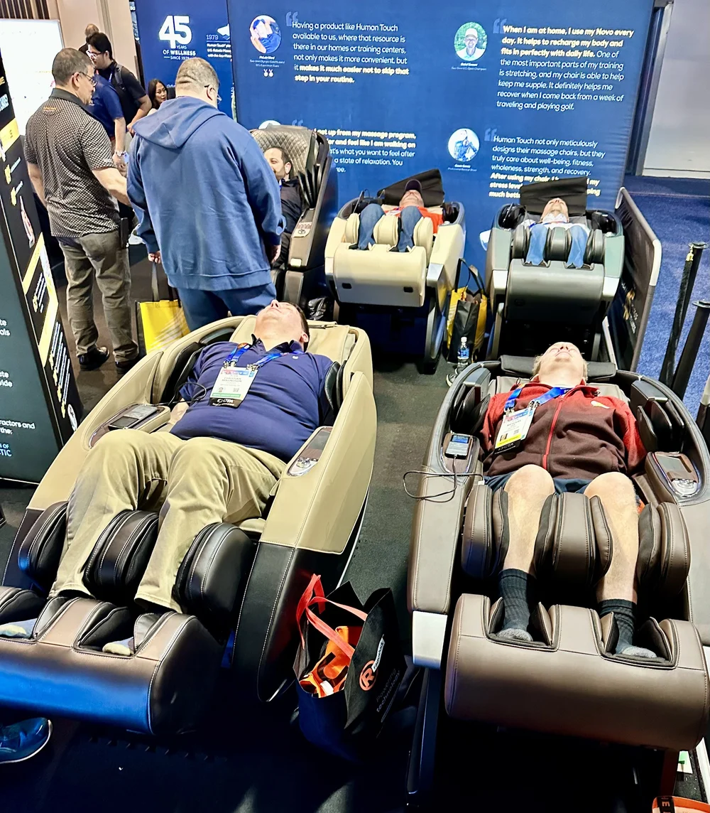 Wellness is a big item for exhibitors