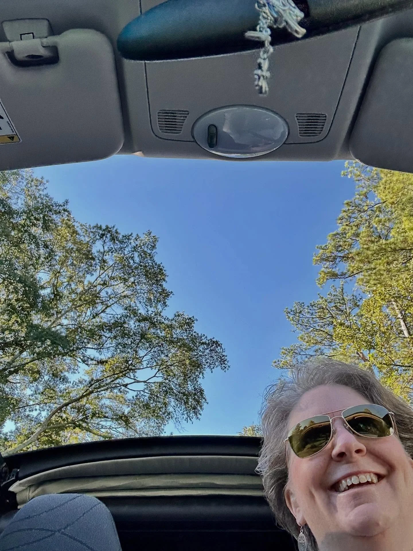 Beautiful Oct day! Headed to see clients with the top down on Sparky. Have a great day everyone! #lovelyday #fallweather #convertable