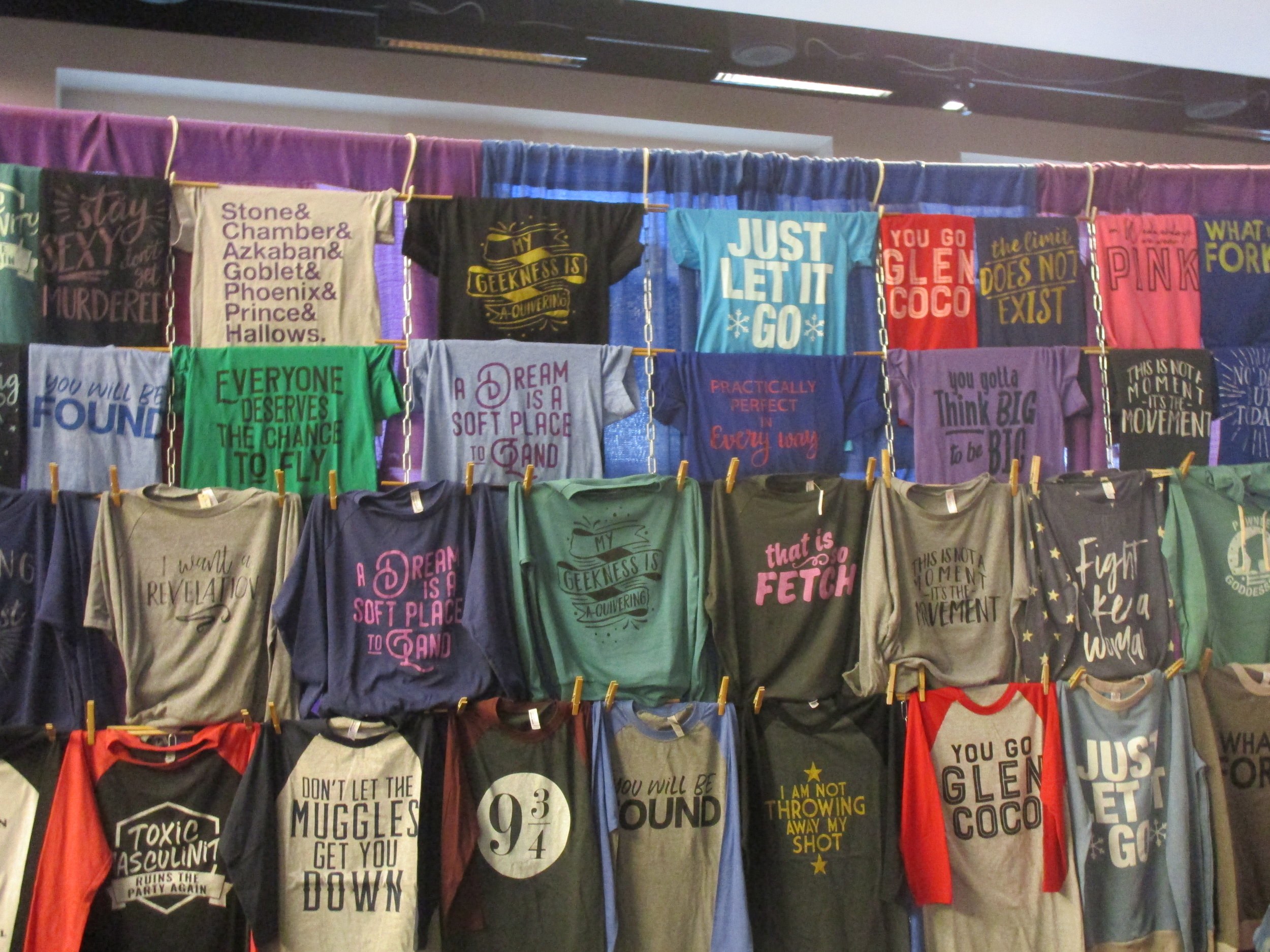 The Colorful Geek booth at BroadwayCon. Photo credit: Lisa Granshaw