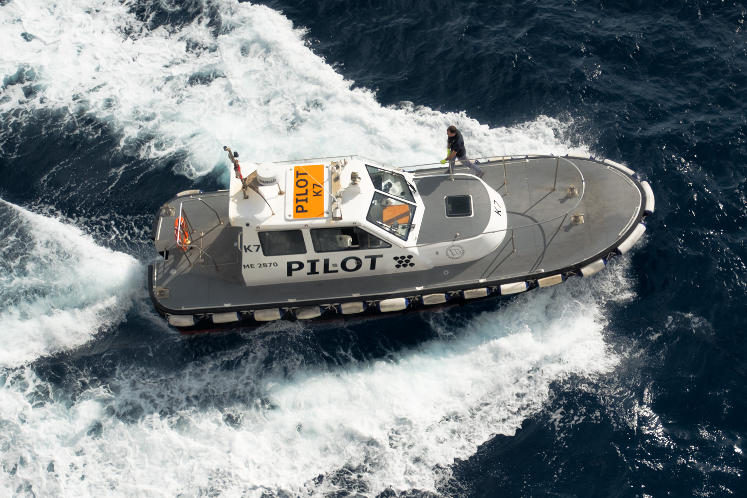 MESSINA PILOT (Photograph)Pilot boat, Strait of Messina, Italy (2017).