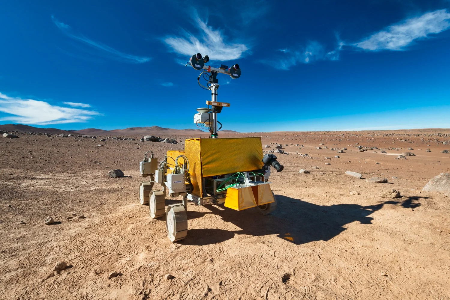 MARS ROVER ATACAMA (Photograph)Rover platform "Bridget", Mars mission simulation, Atacama desert, Chile (2013).