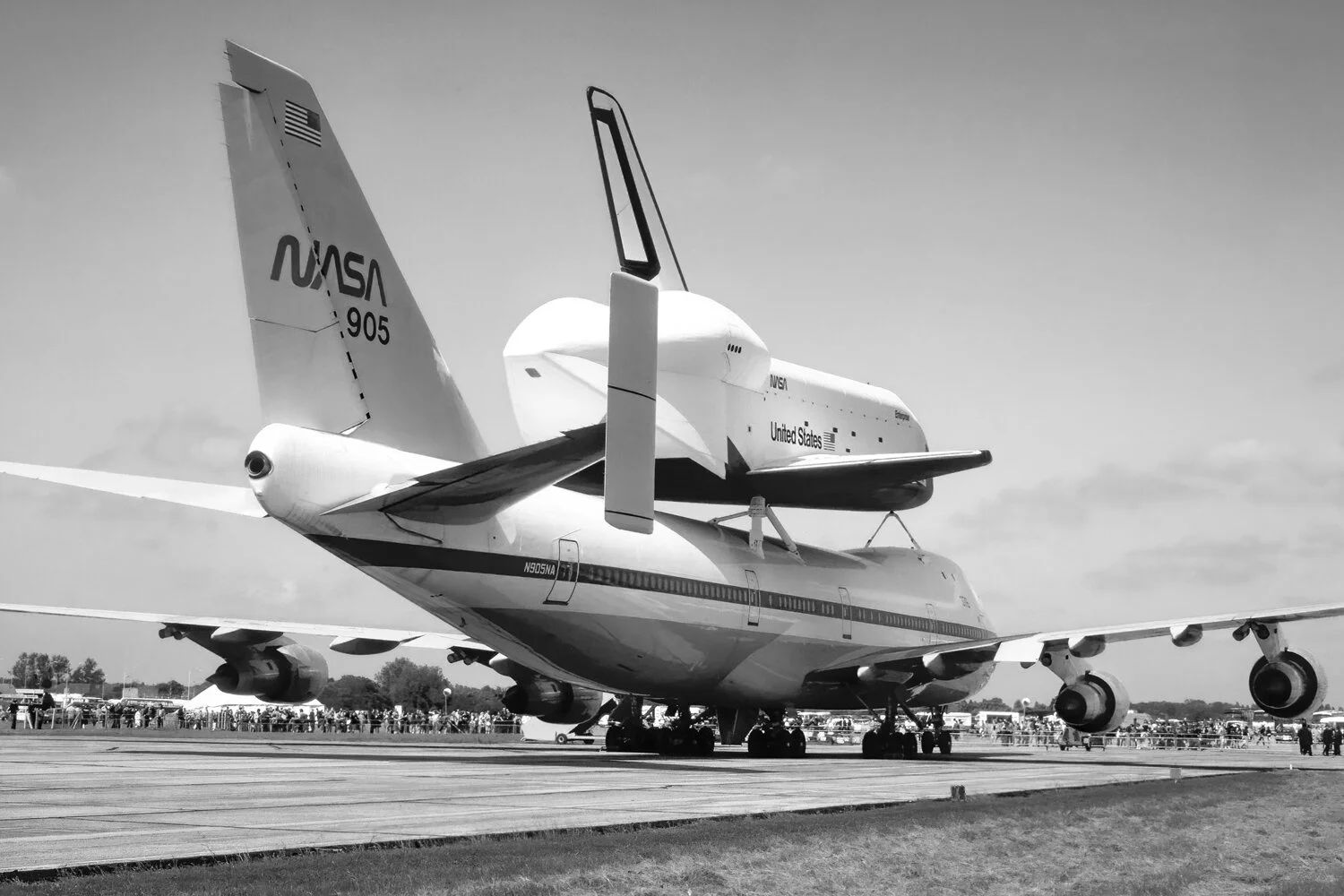 STS ENTERPRISE (Photograph)Space Shuttle Enterprise, Stansted Airport, Essex, UK (1983).
