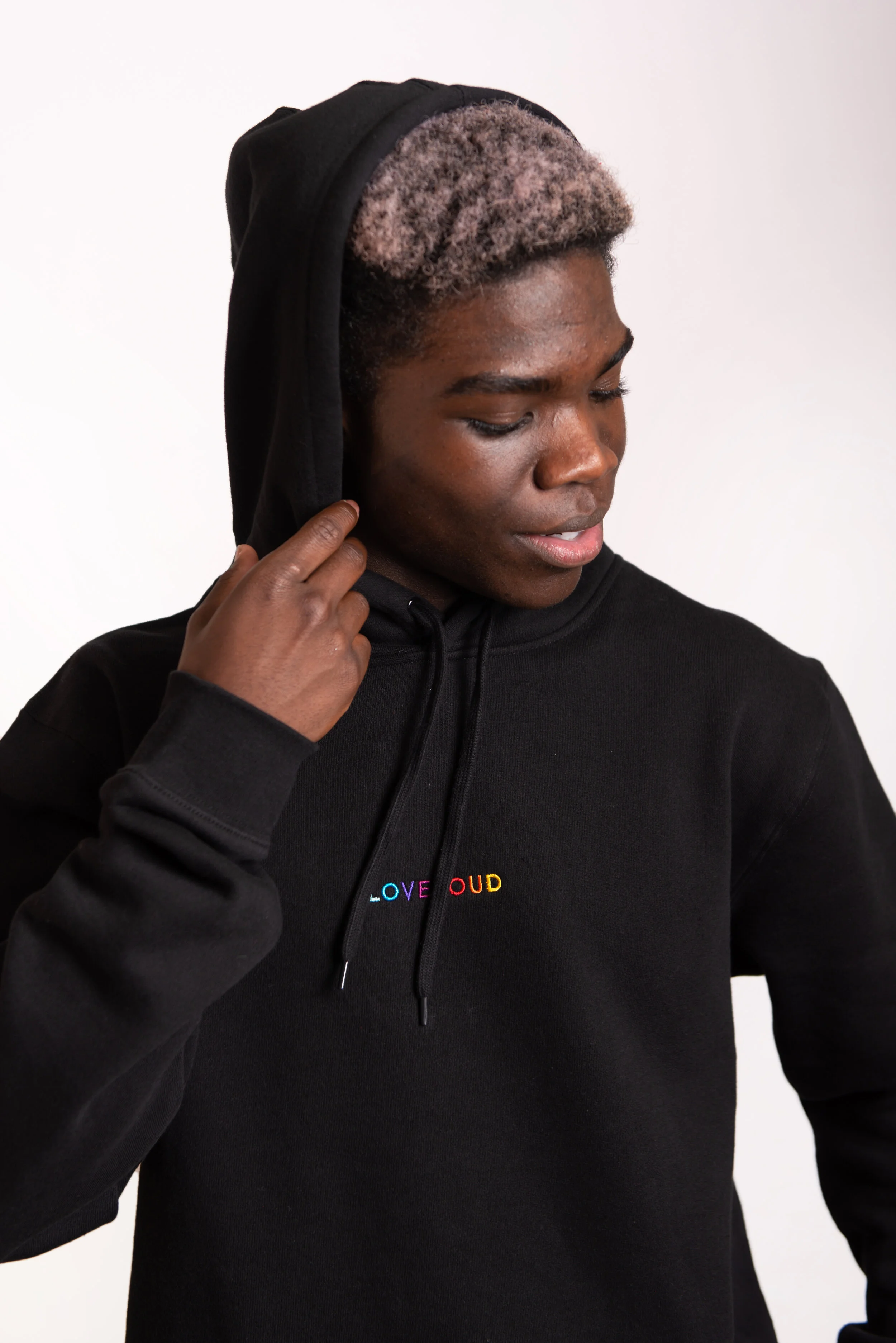 embroidered hoodie
