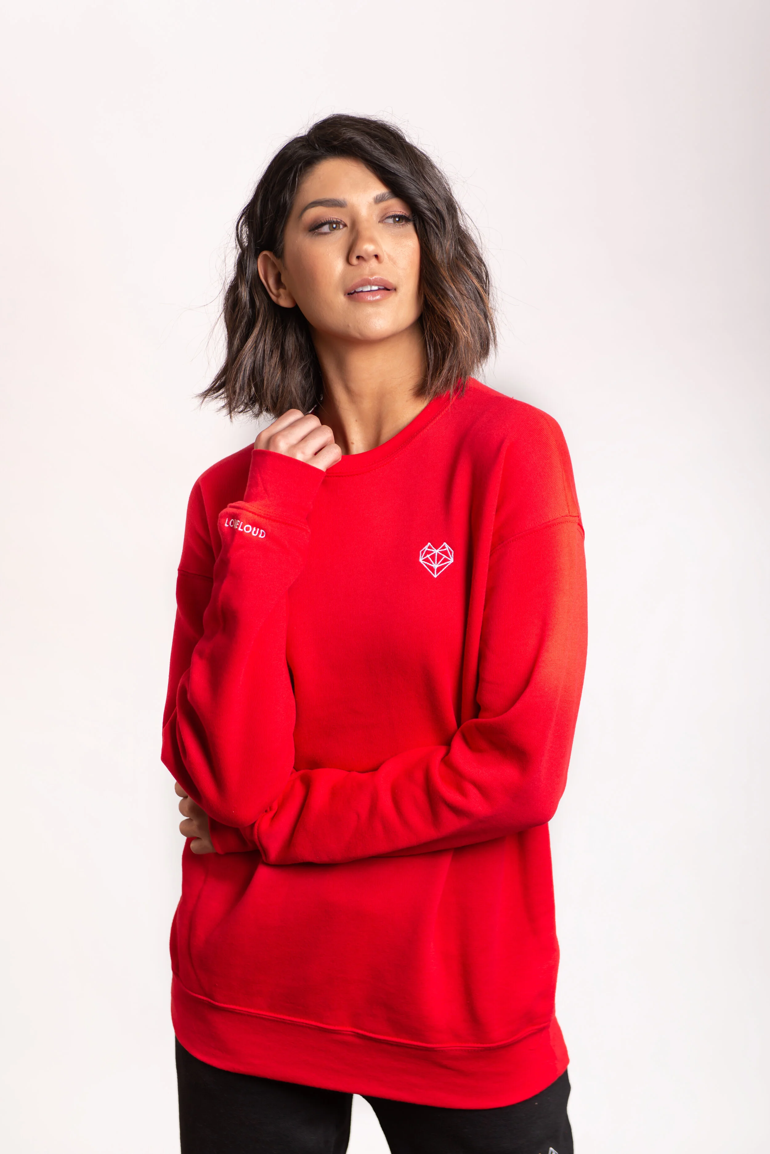 Primary Red Crewneck Sweatshirt 