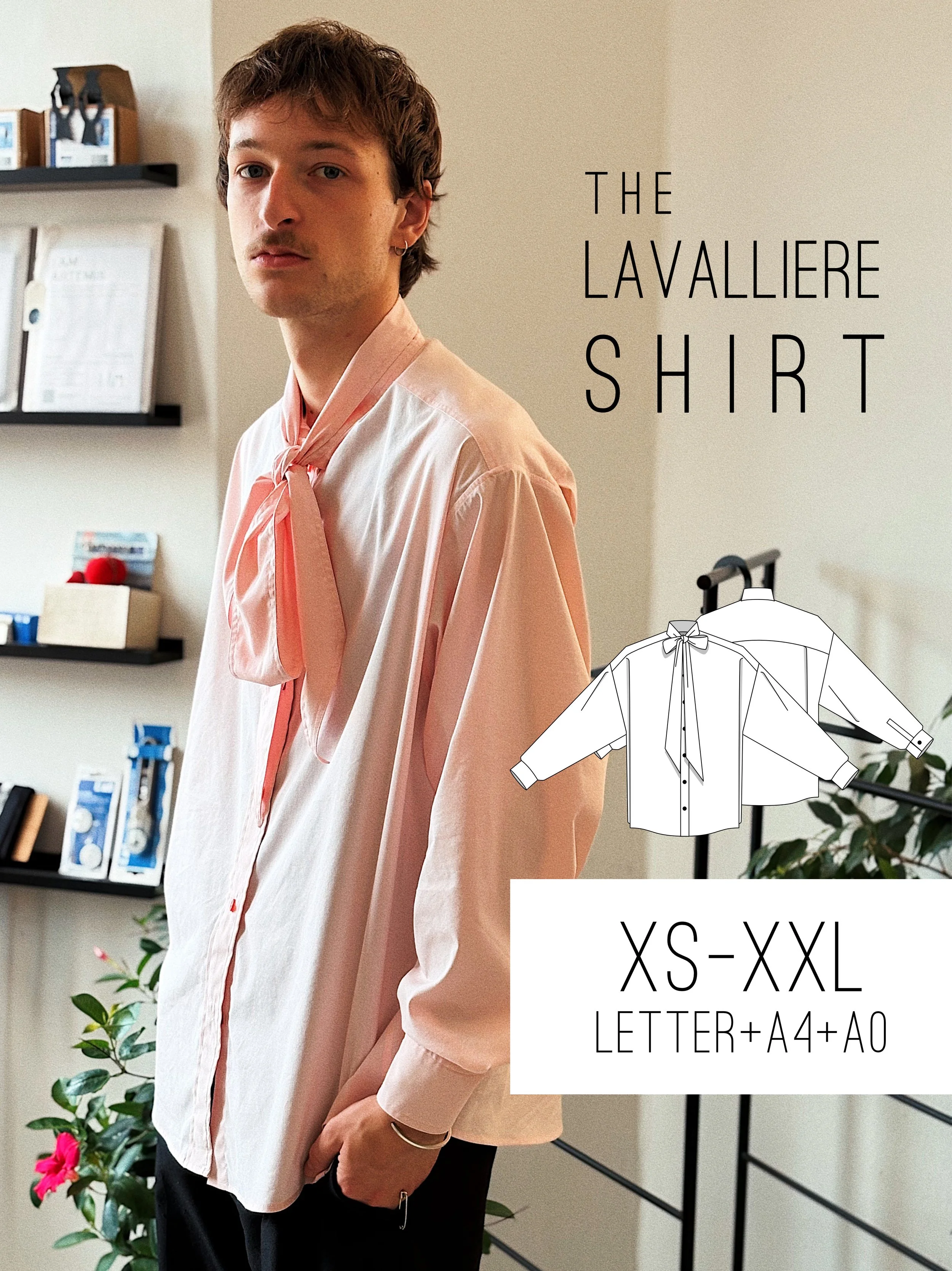 The Lavalliere Shirt Digital Sewing Pattern PDF