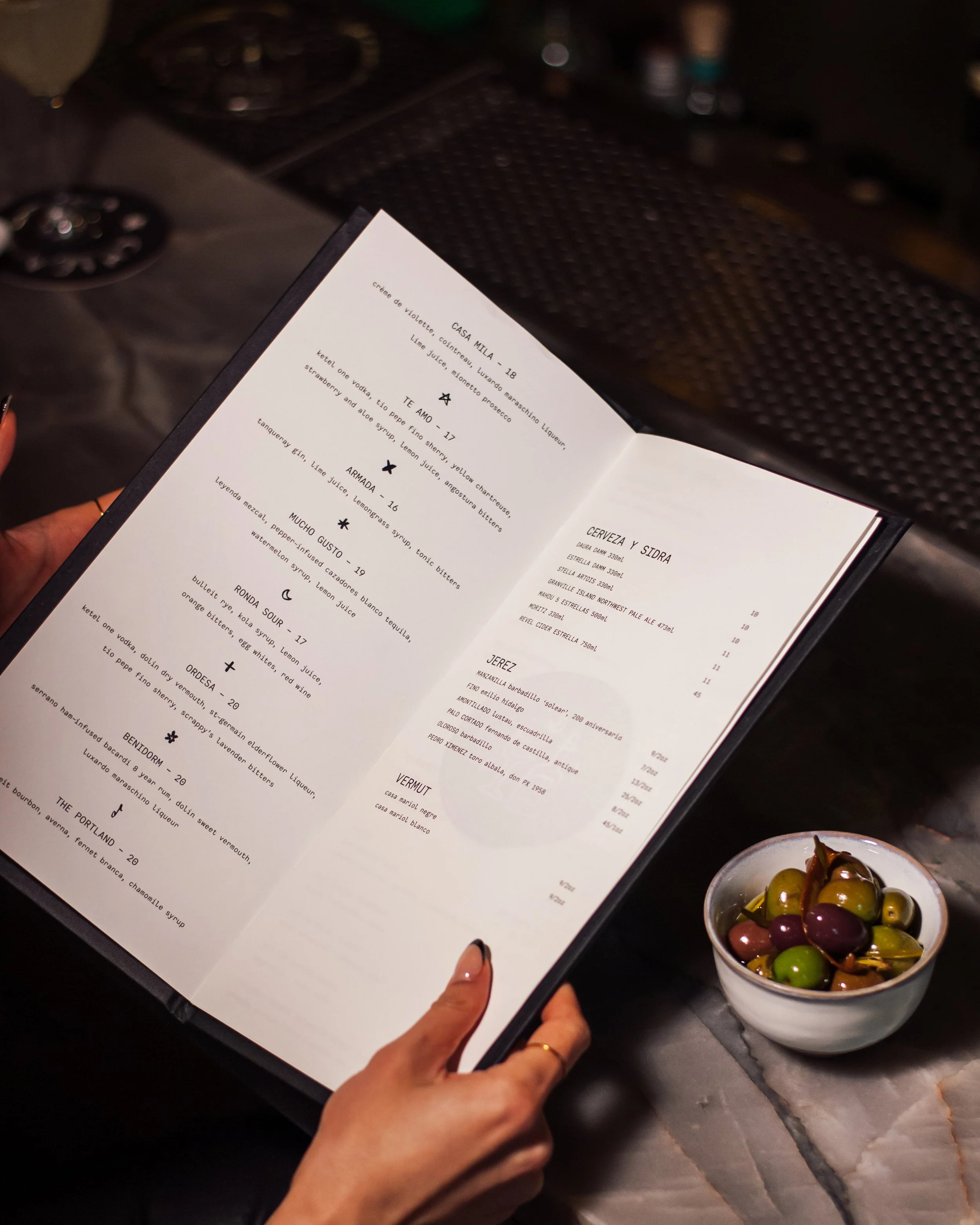 Cocktail Menu