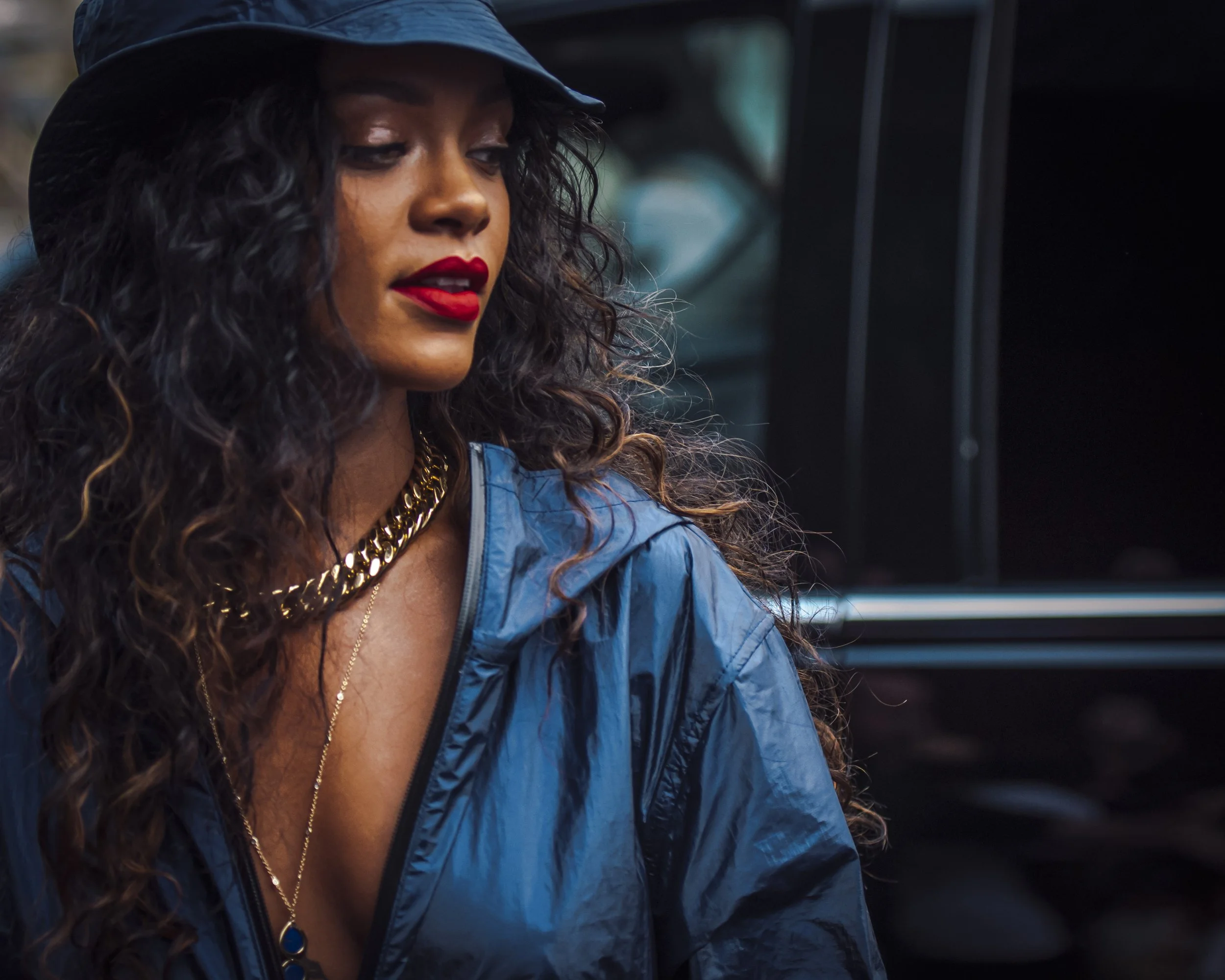 Rihanna, streetstyle, new york fashion week