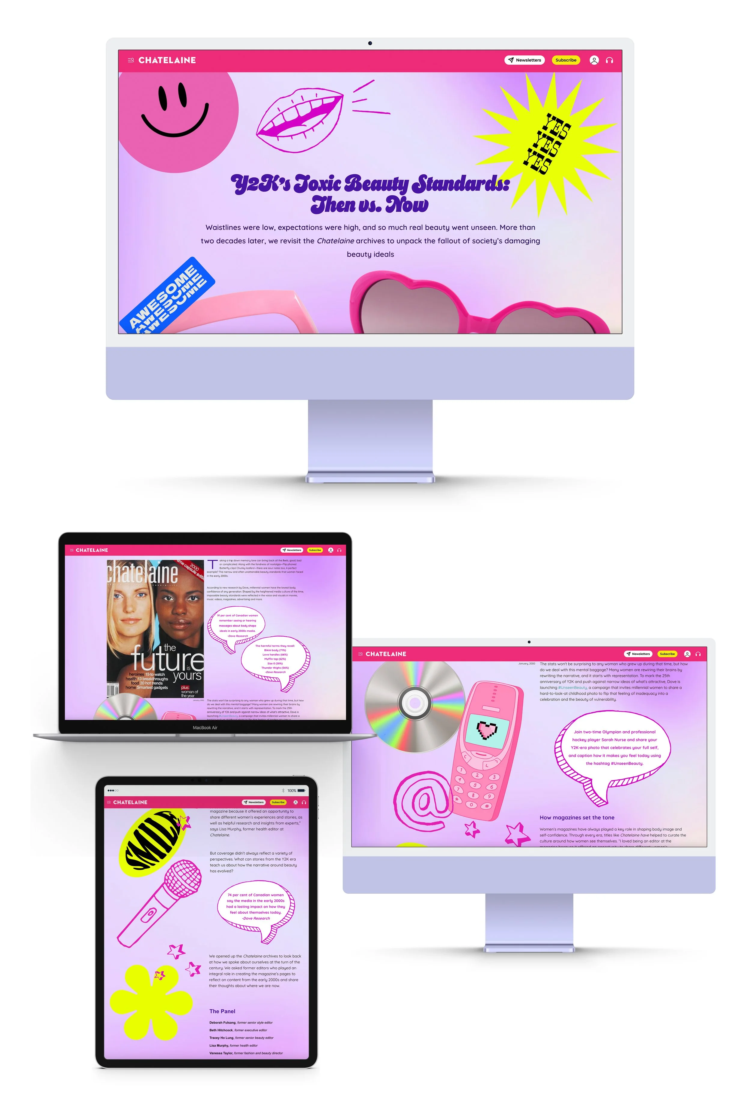 Dove Beauty, Chatelaine magazine, digital destination, sjc, media, dove, editorial, news