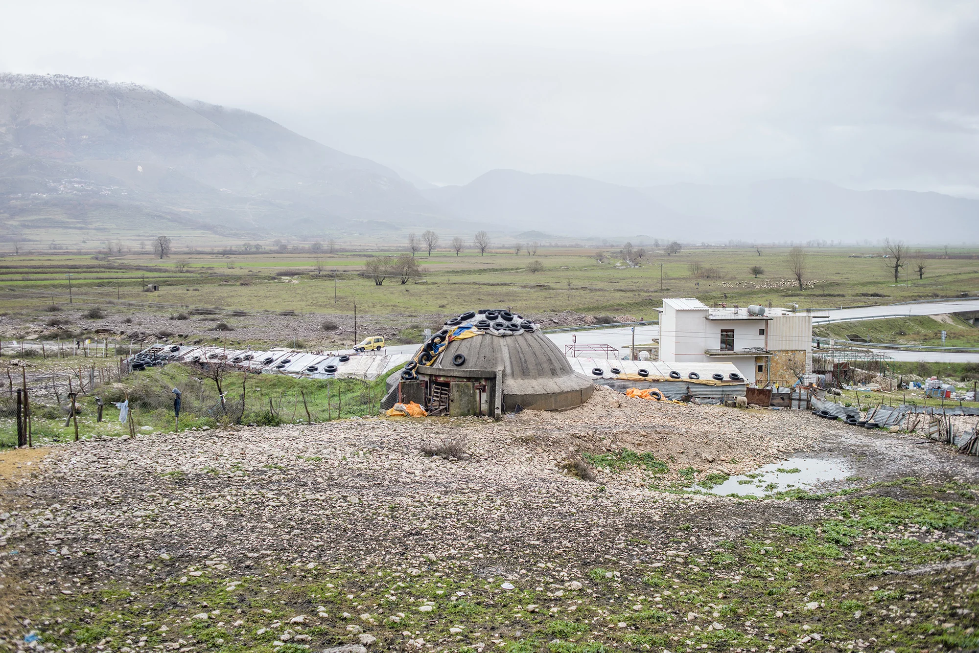 A bunker near Jorgucat, Albania