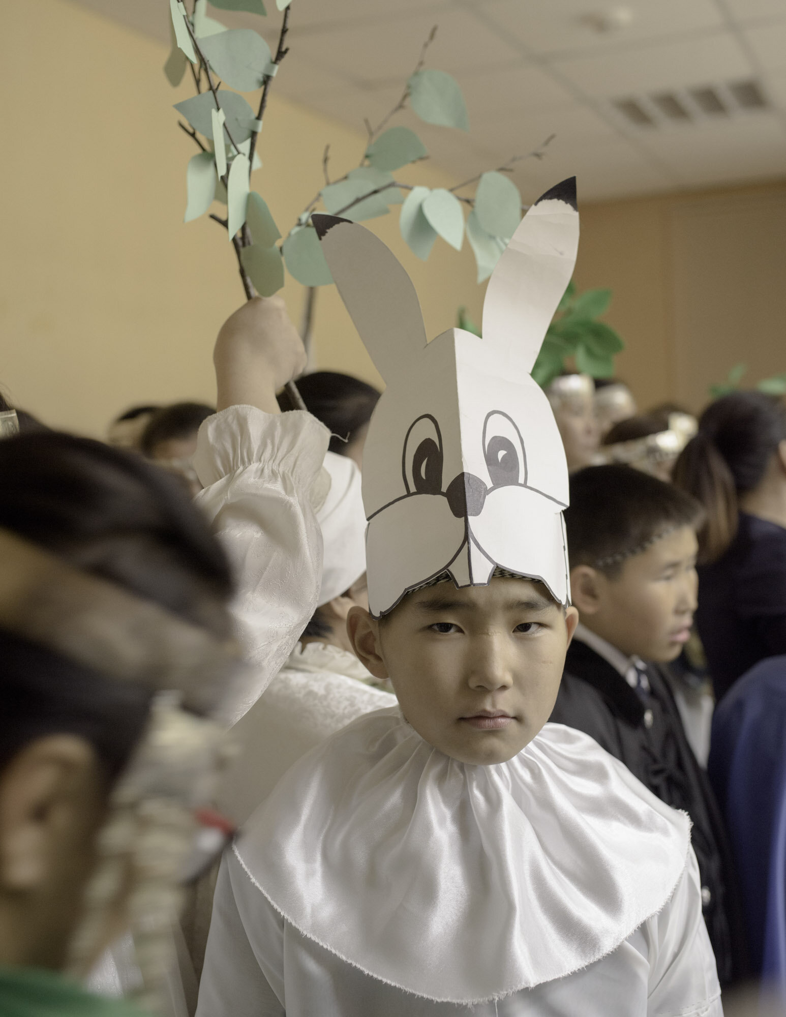  Preparation for school play about local flora and fauna. 