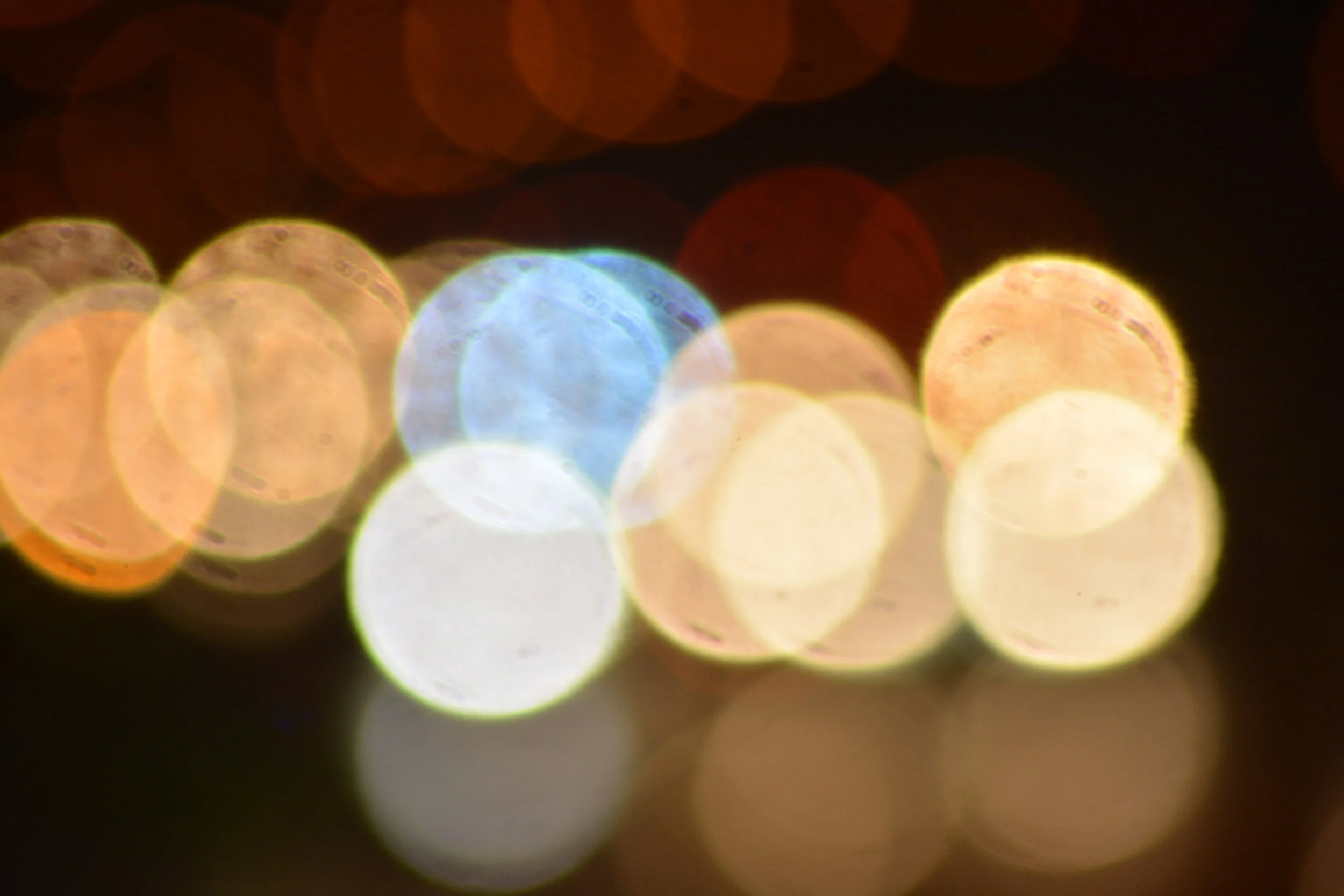 Polychromatic Orbs on 6th Ave,