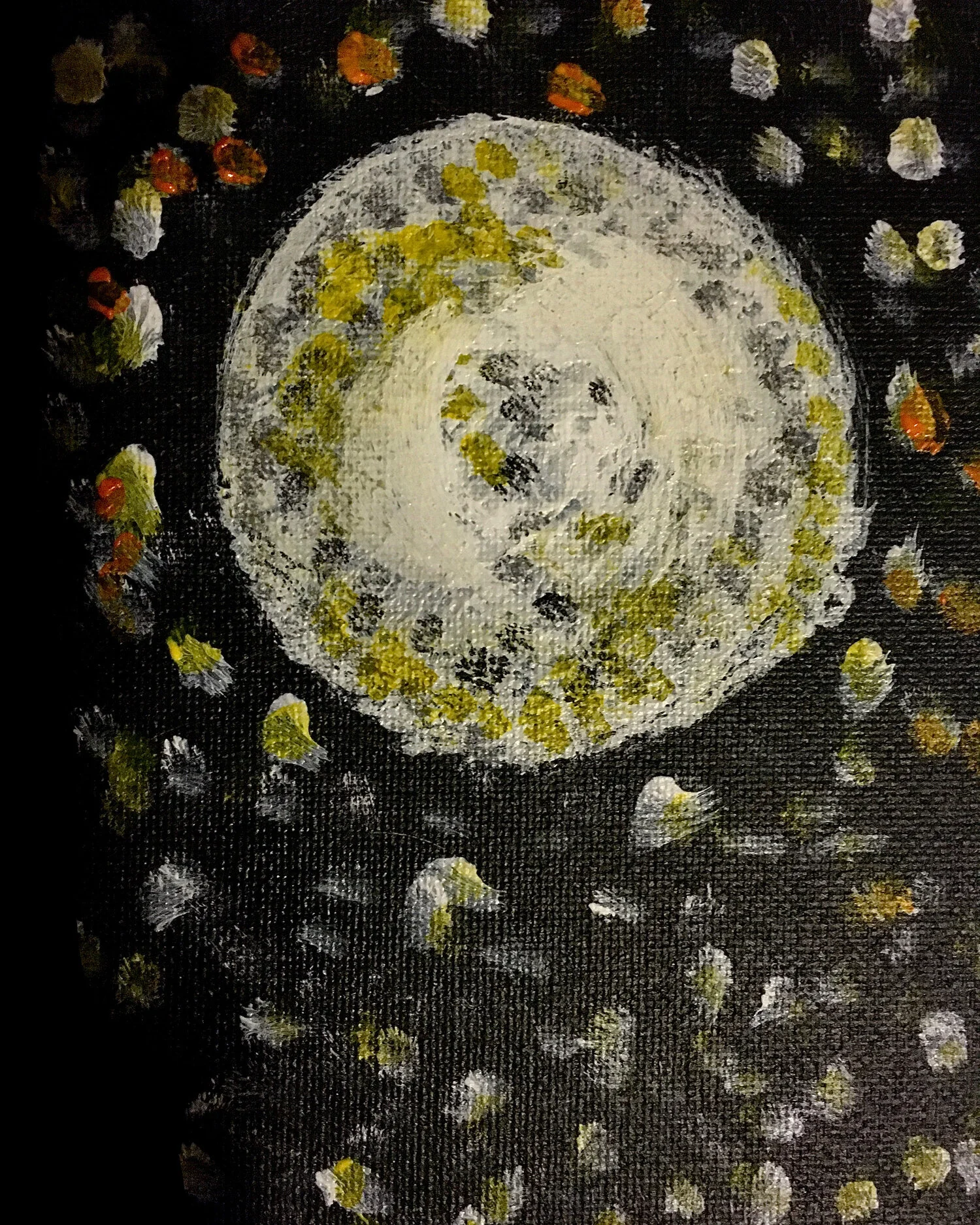 Moon (Acrylic on Canvas)