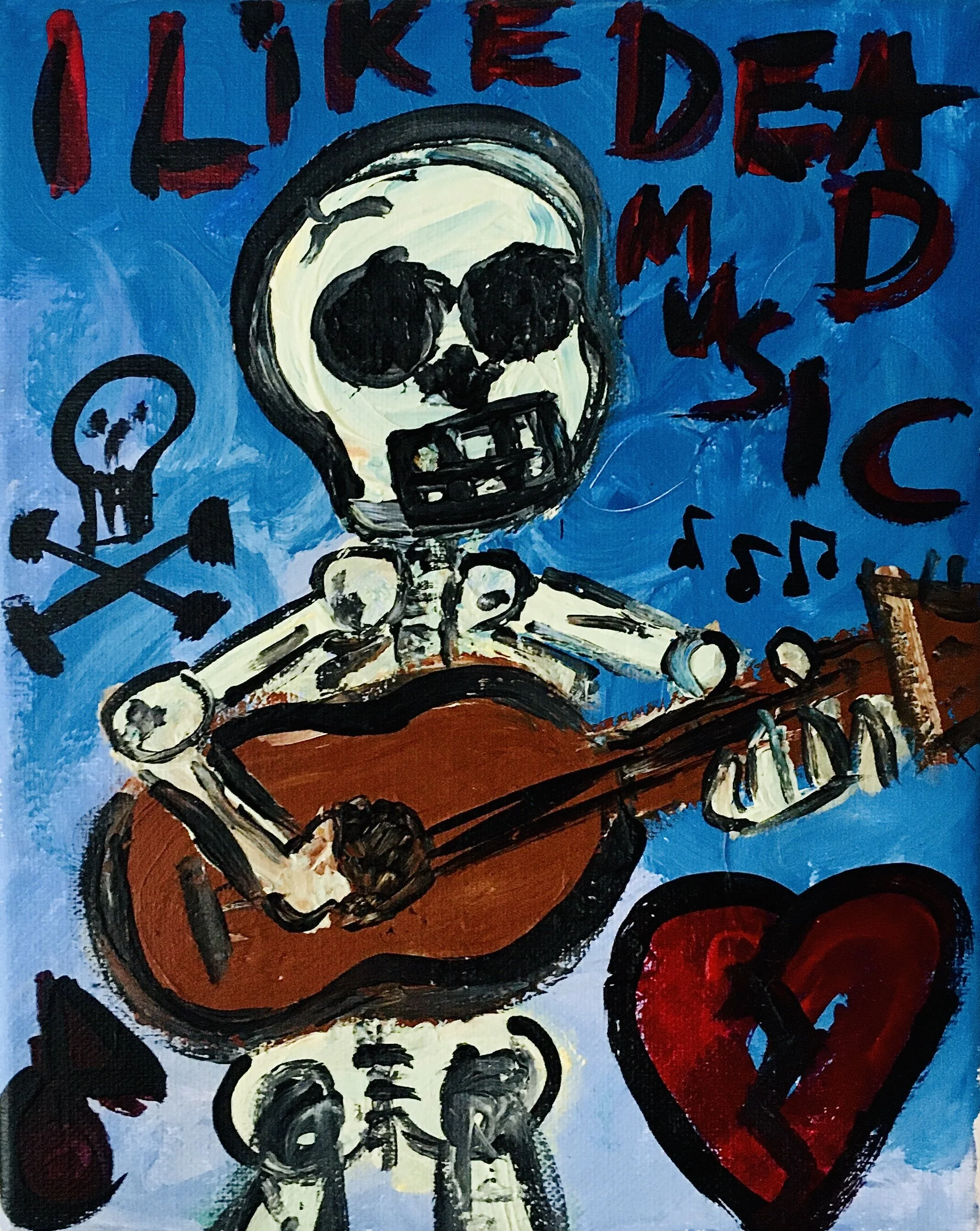 I Like Dead Music (Acrylic on Canvas)