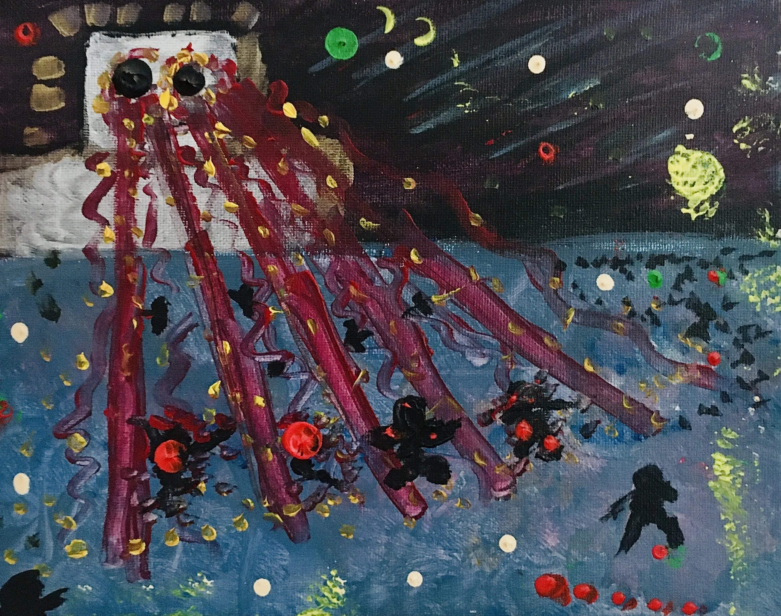 Robo Distruction (Acrylic on Canvas)