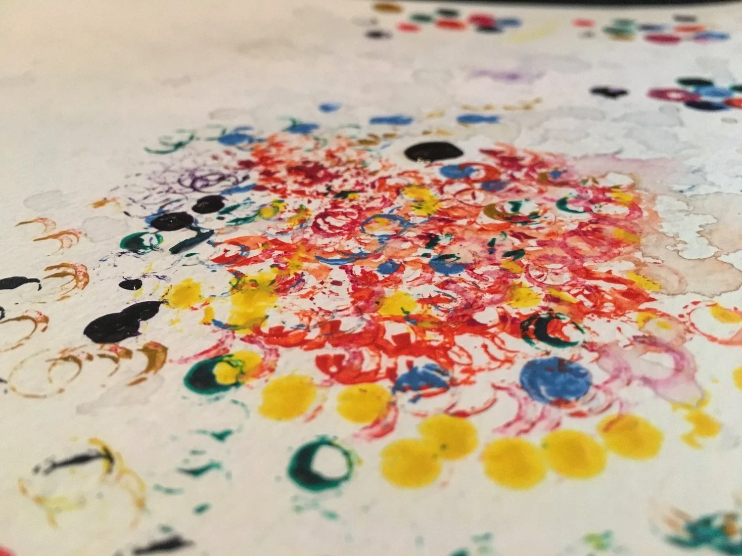 Color Comb (Acrylic on Paper)