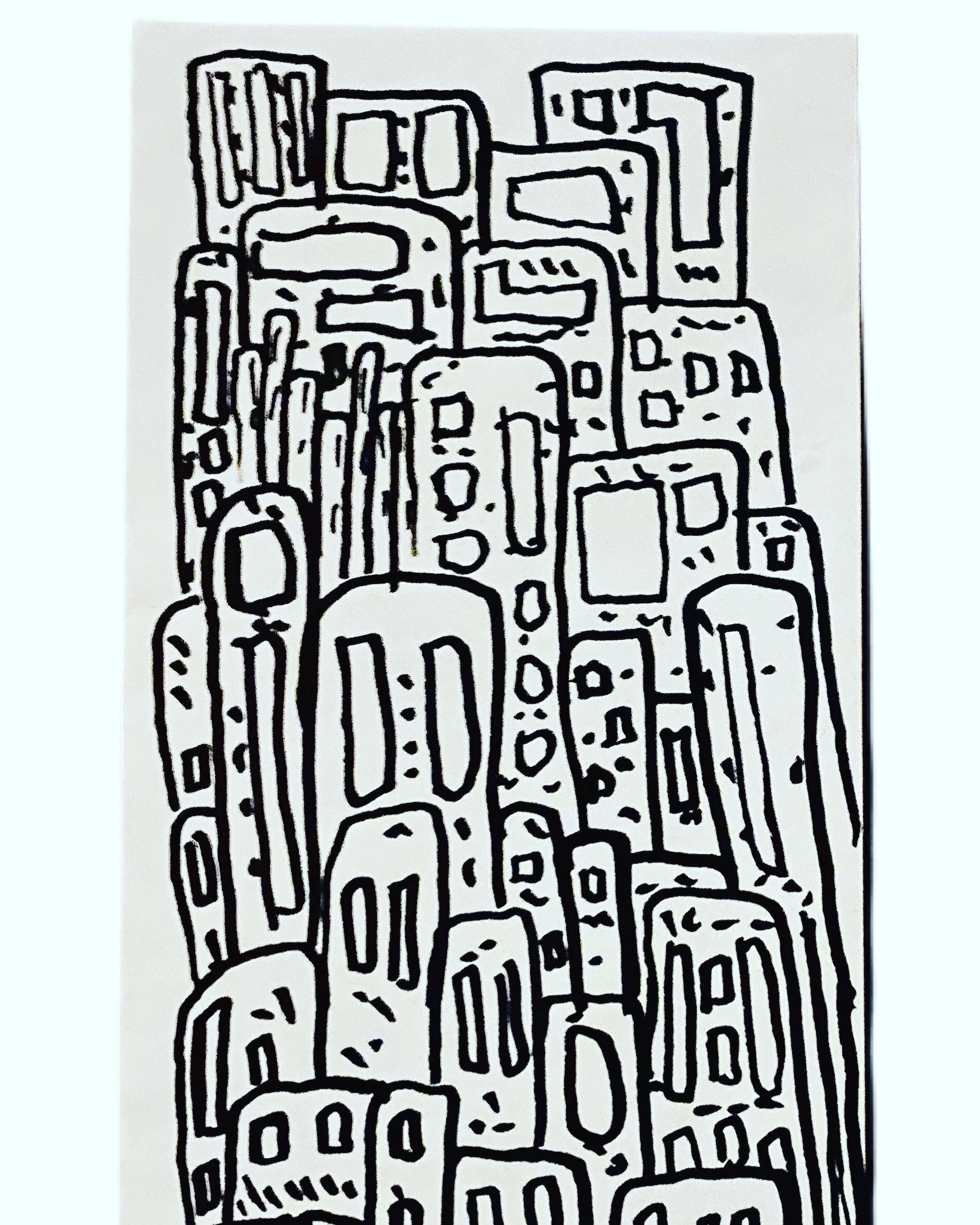 City (Sharpie on Envelope)