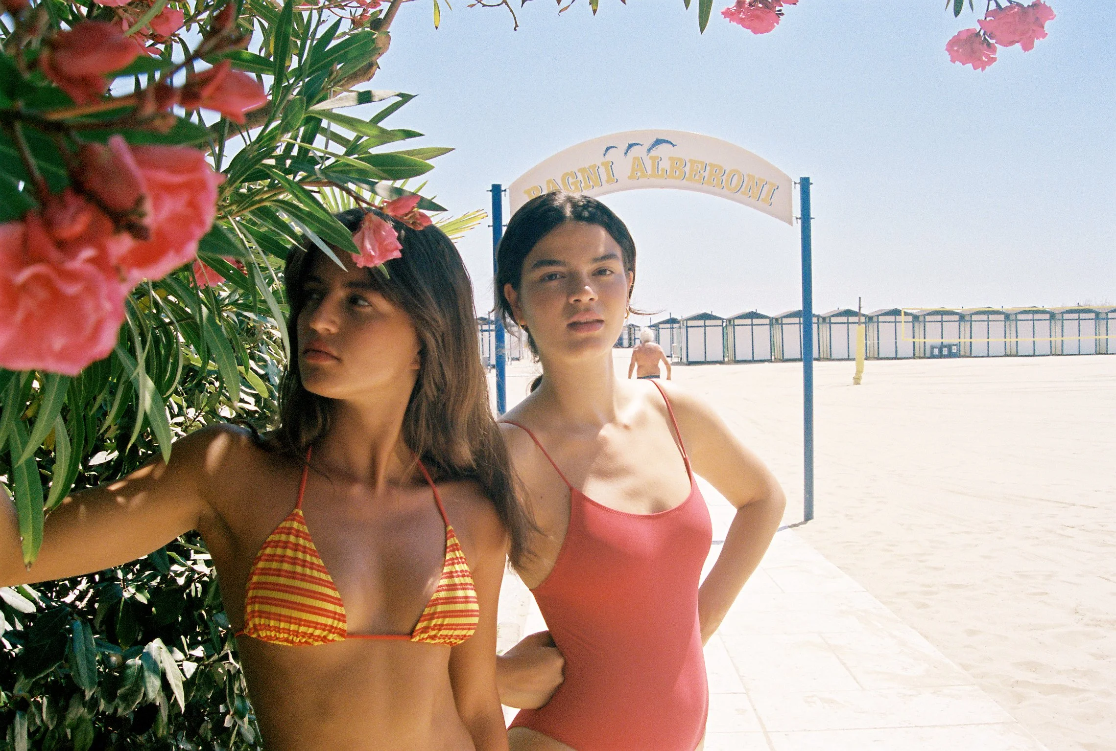 Sibilla Bevi and Anna Pricope in Lido Venice
