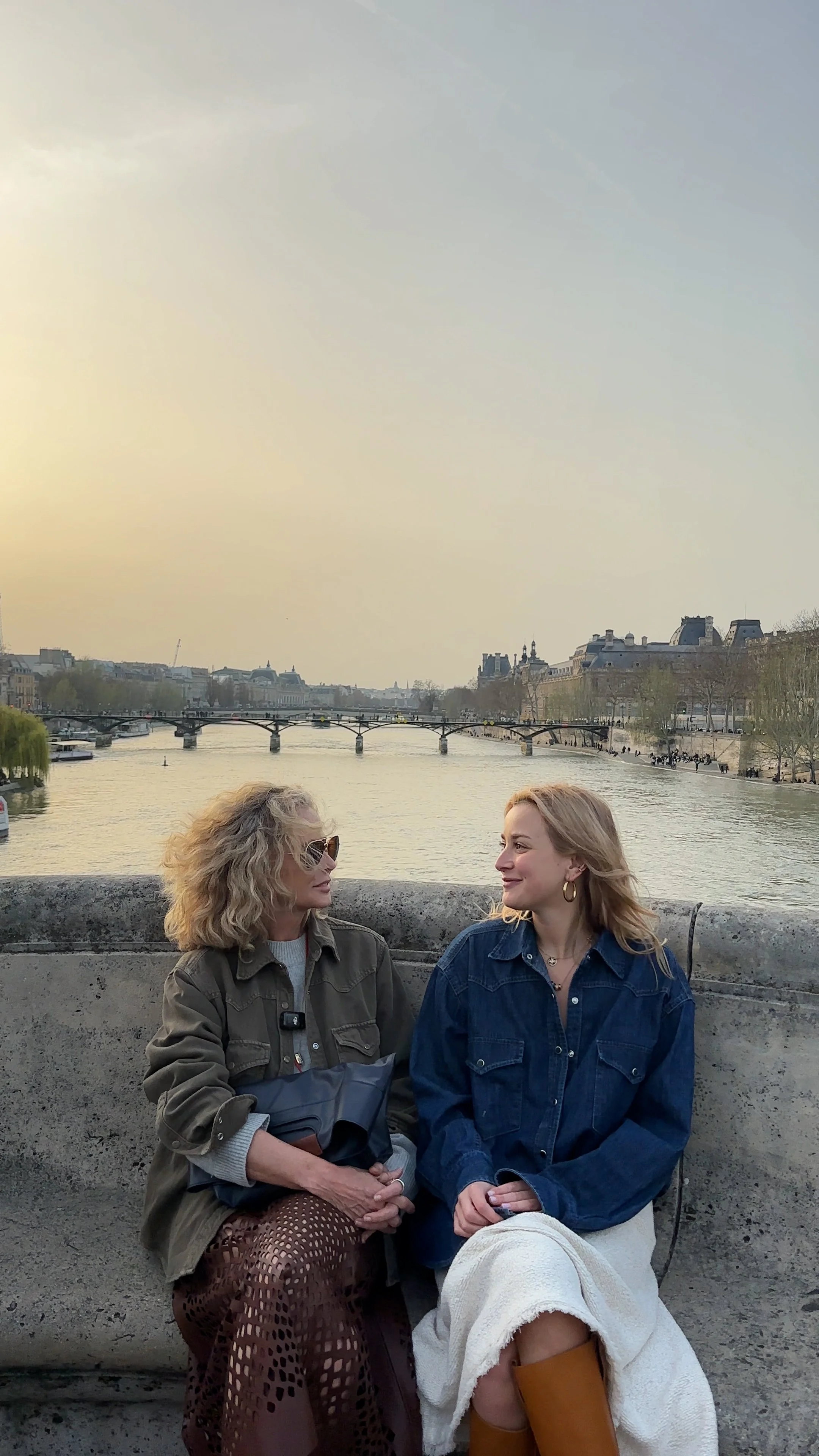 Trish Wescoat Pound on the Pont des Arts in Paris