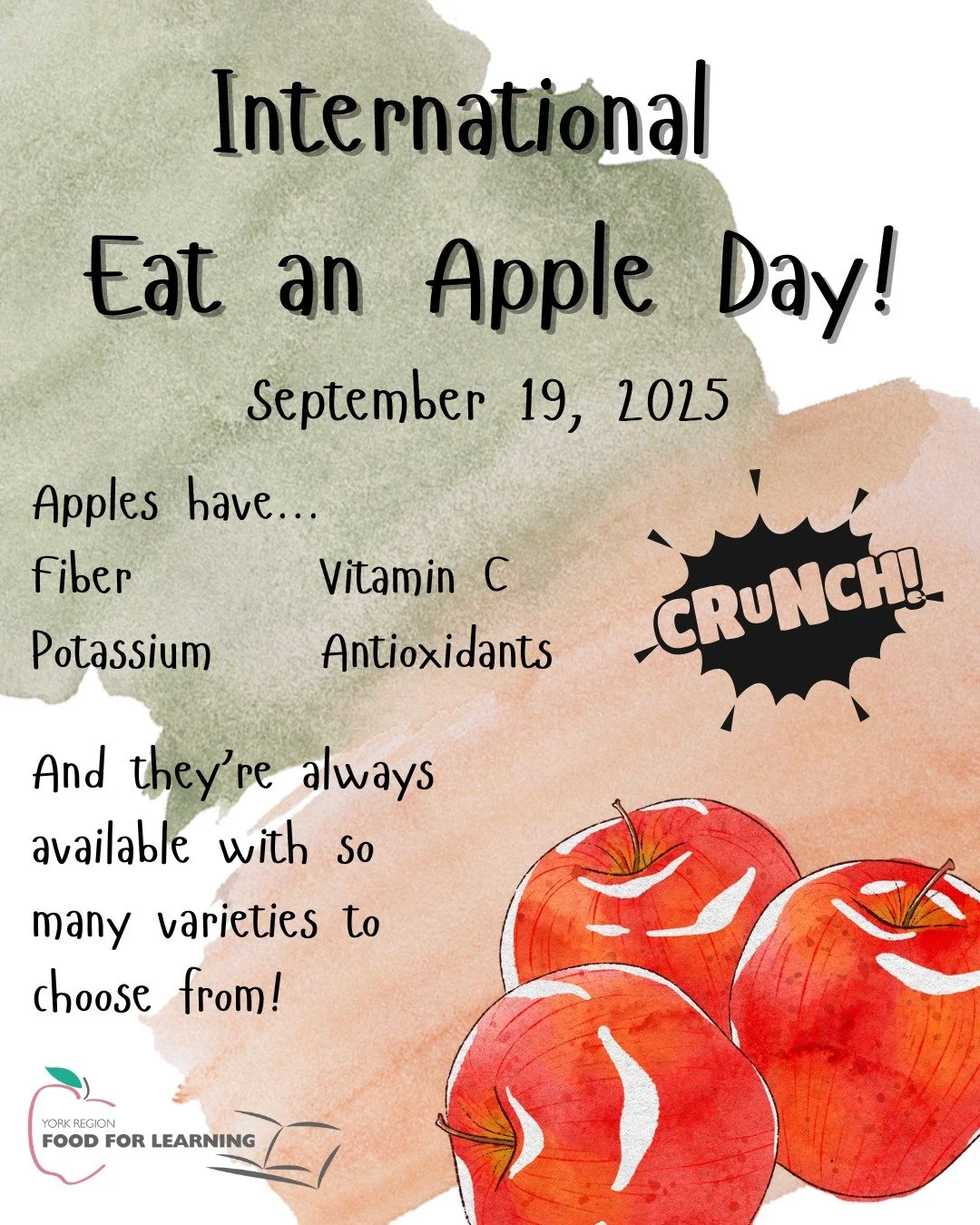 🍎 Happy International Eat an Apple Day!

An apple a day... you know the rest 😉

Whether you like them sweet, tart, red, green, sliced, or dipped in peanut butter &mdash; today&rsquo;s the perfect excuse to grab your favorite apple and take a crunch