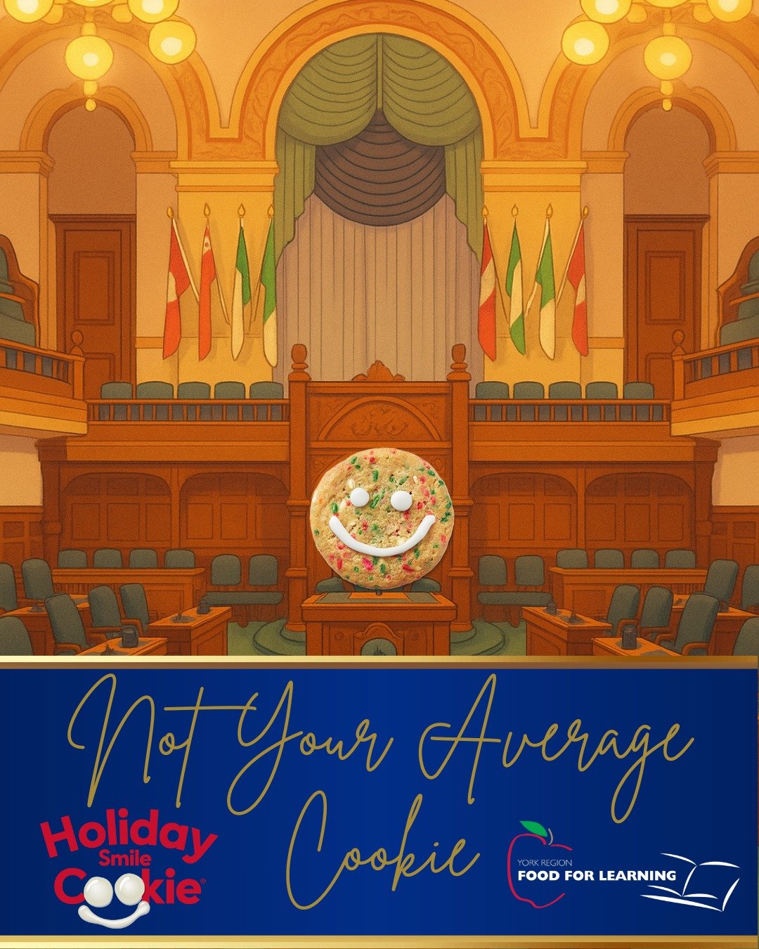 This is Not Your Average Cookie - it helps build stronger communities! Through funds raised organizations like York Region Food for Learning are able to offer more support to the communities they operate in. In our community that means more healthy f