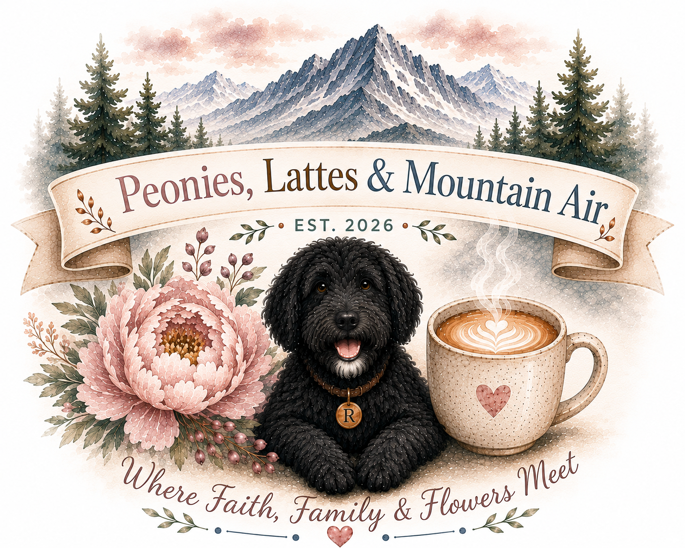 Peonies, Lattes &amp; Mountain Air