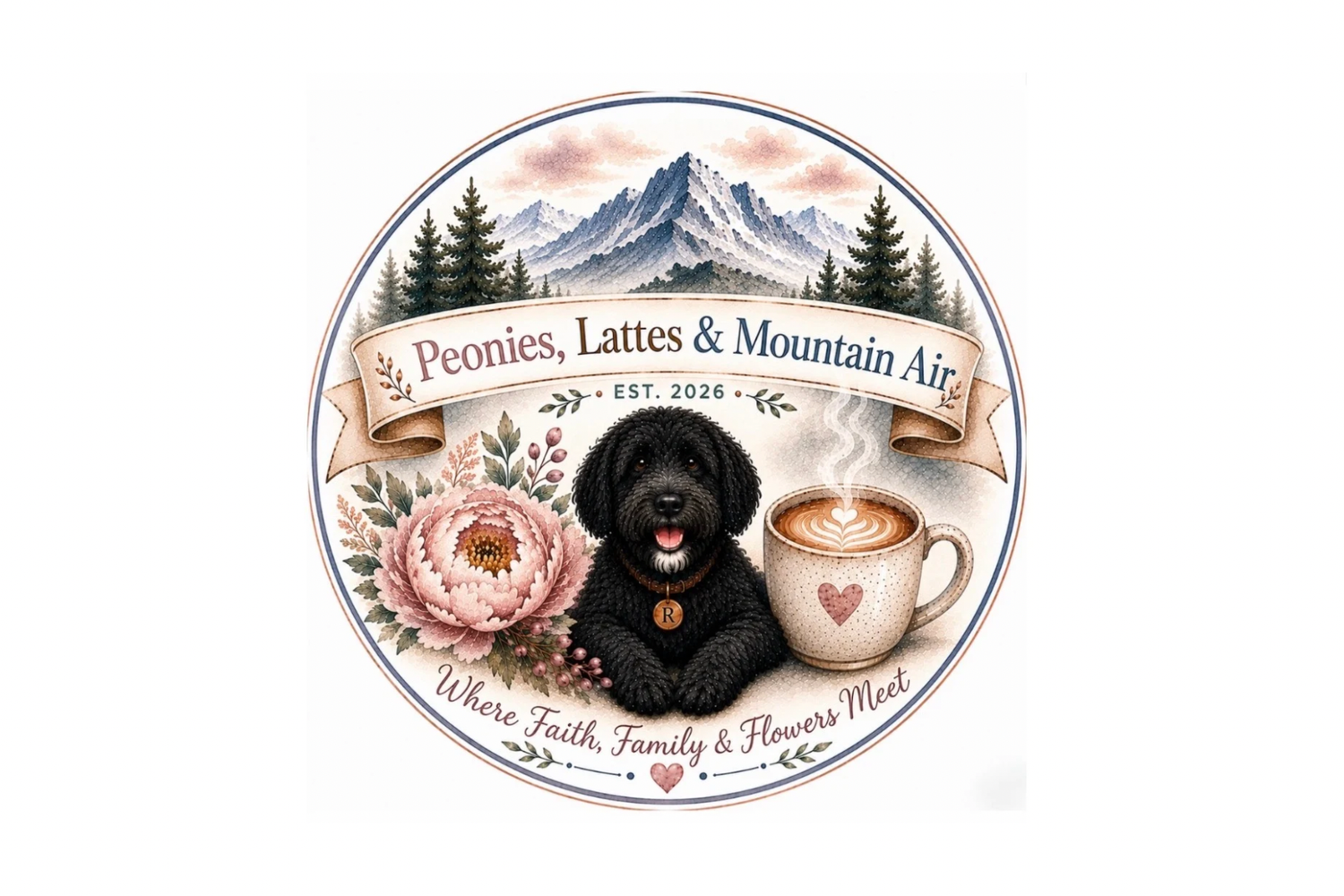 Peonies, Lattes & Mountain Air