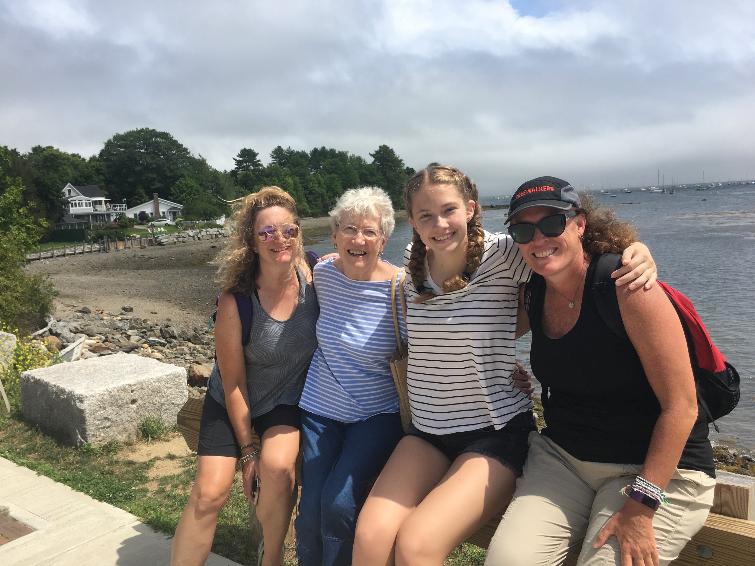 with Helene, Aunt Carolyn and Jessica
