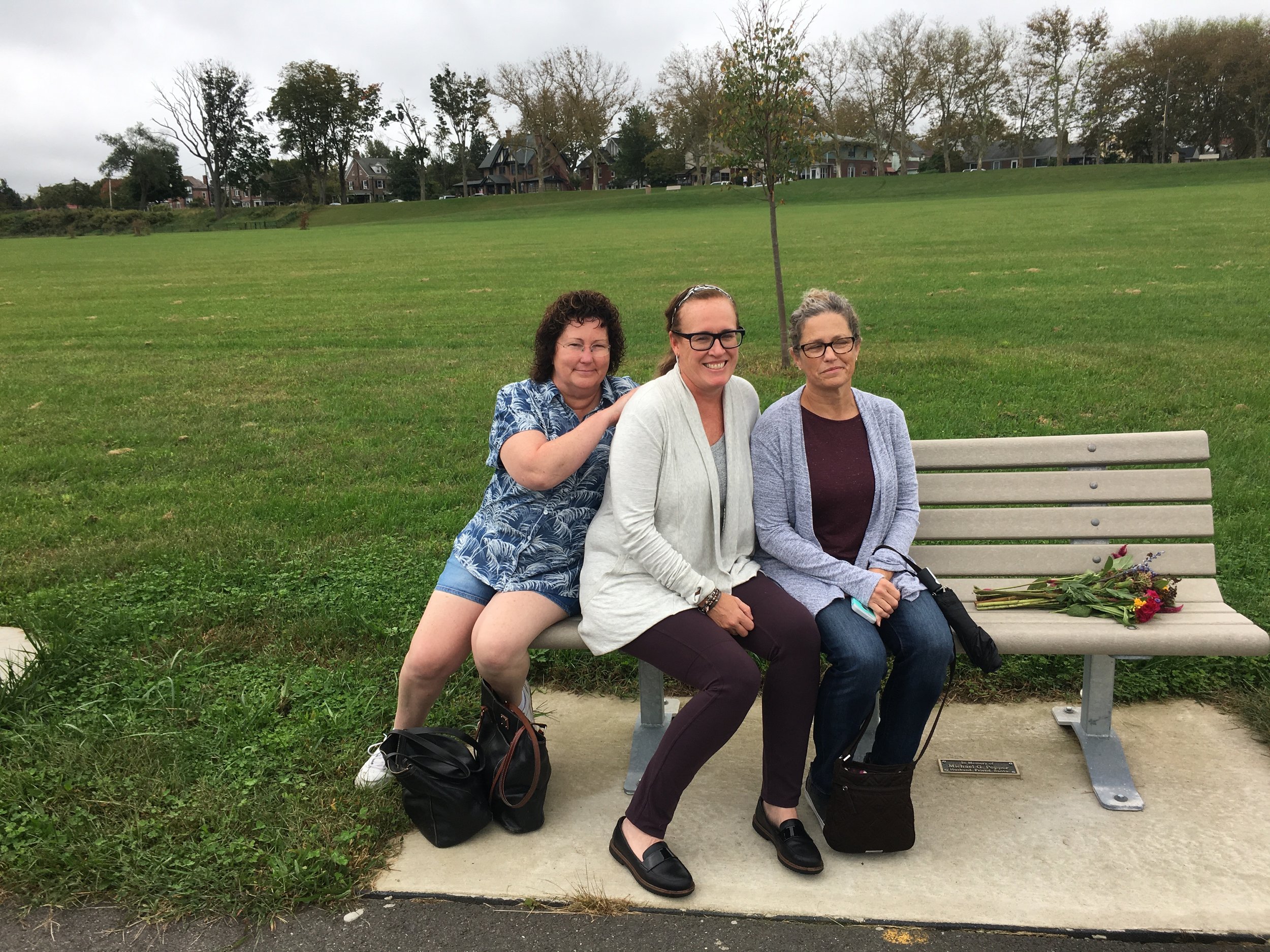 with Judy and Mary, Michael's sisters