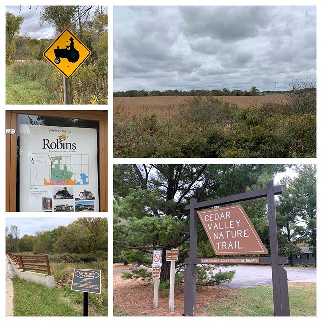 Cedar Valley Nature Trail, about 4 miles round trip from Hiawatha to Robins #womenwhowalk #iowa #naturetrail #fallwalks
