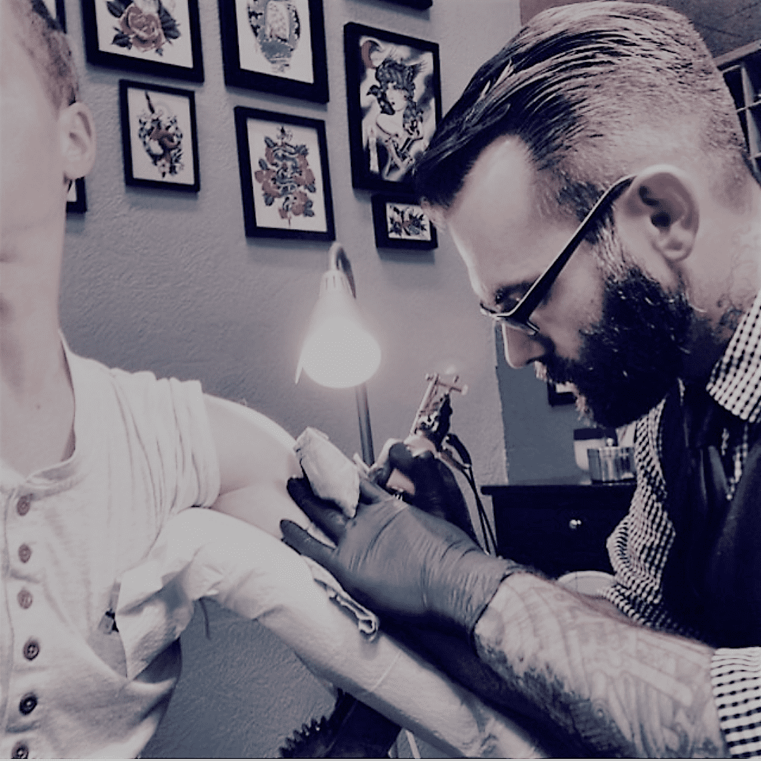 LUCKY MALONY, tattooist extraordinaire.