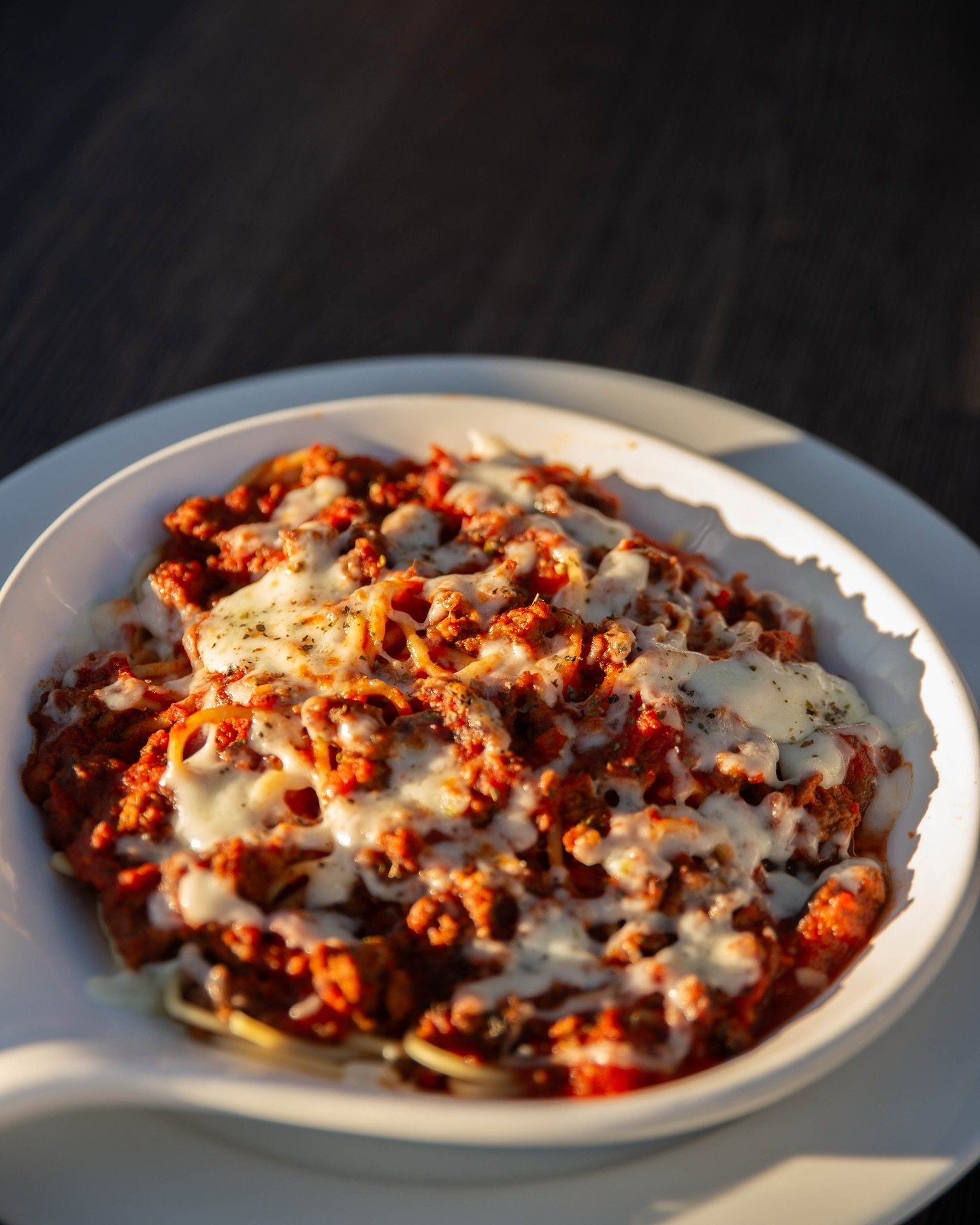 Tuesday&rsquo;s lunch special: Baked Spaghetti with Meat Sauce 🍝 served from 11-4 today!