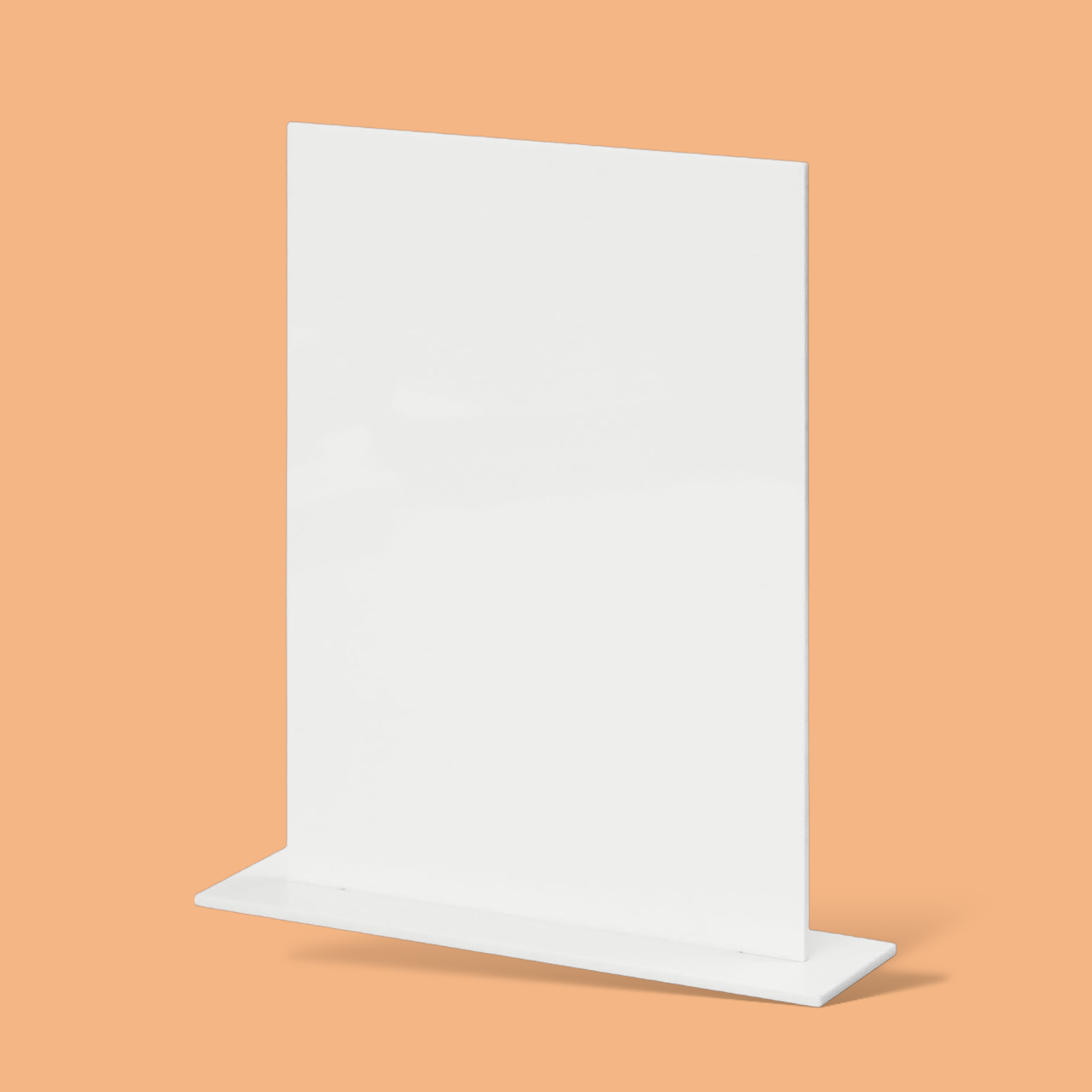 White Verticle Rectangle Acrylic Sign with Flat Bottom.png