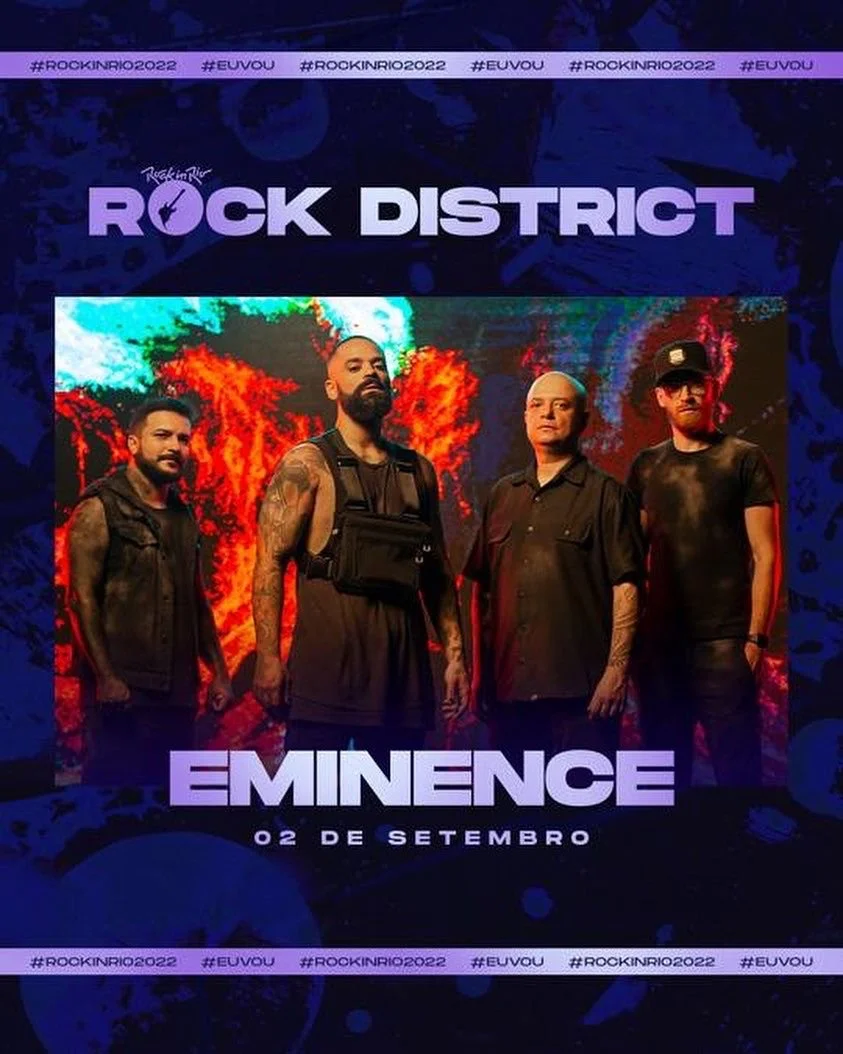 EMINENCE  confirmado no ROCK IN RIO 2022