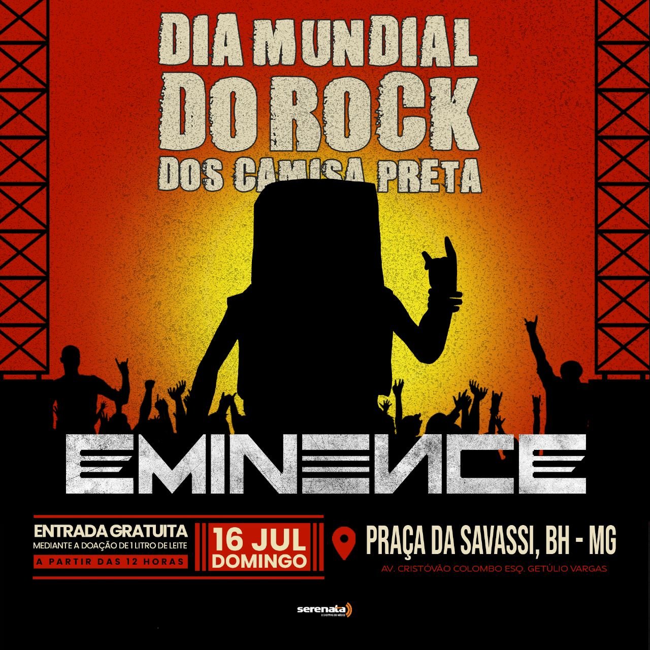 Dia Mundial do Rock do Bloco dos Camisa Preta