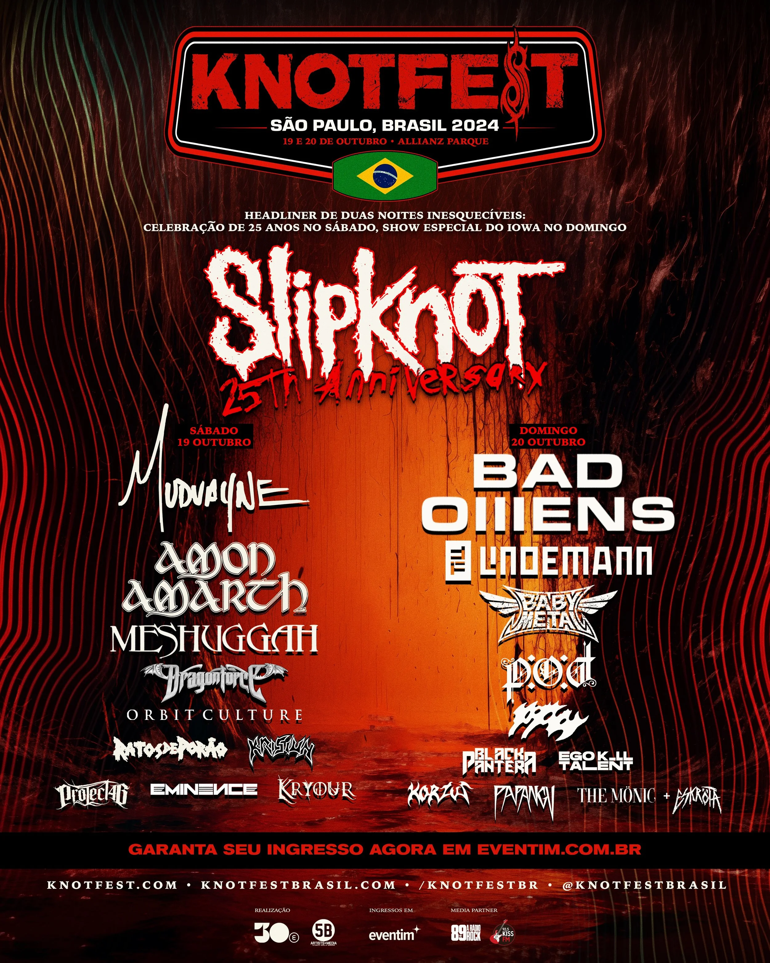 Eminence confirmado no KnotFest Brasil