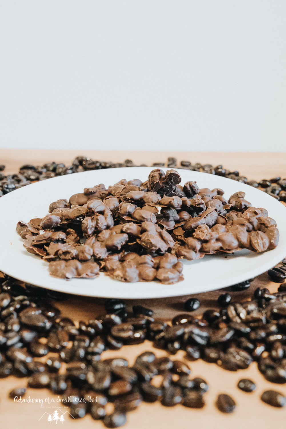 Chocolate Covered Coﬀee Bean Bark Recipe - Backpacking Snacks by Adventuring of a Small Town Girl