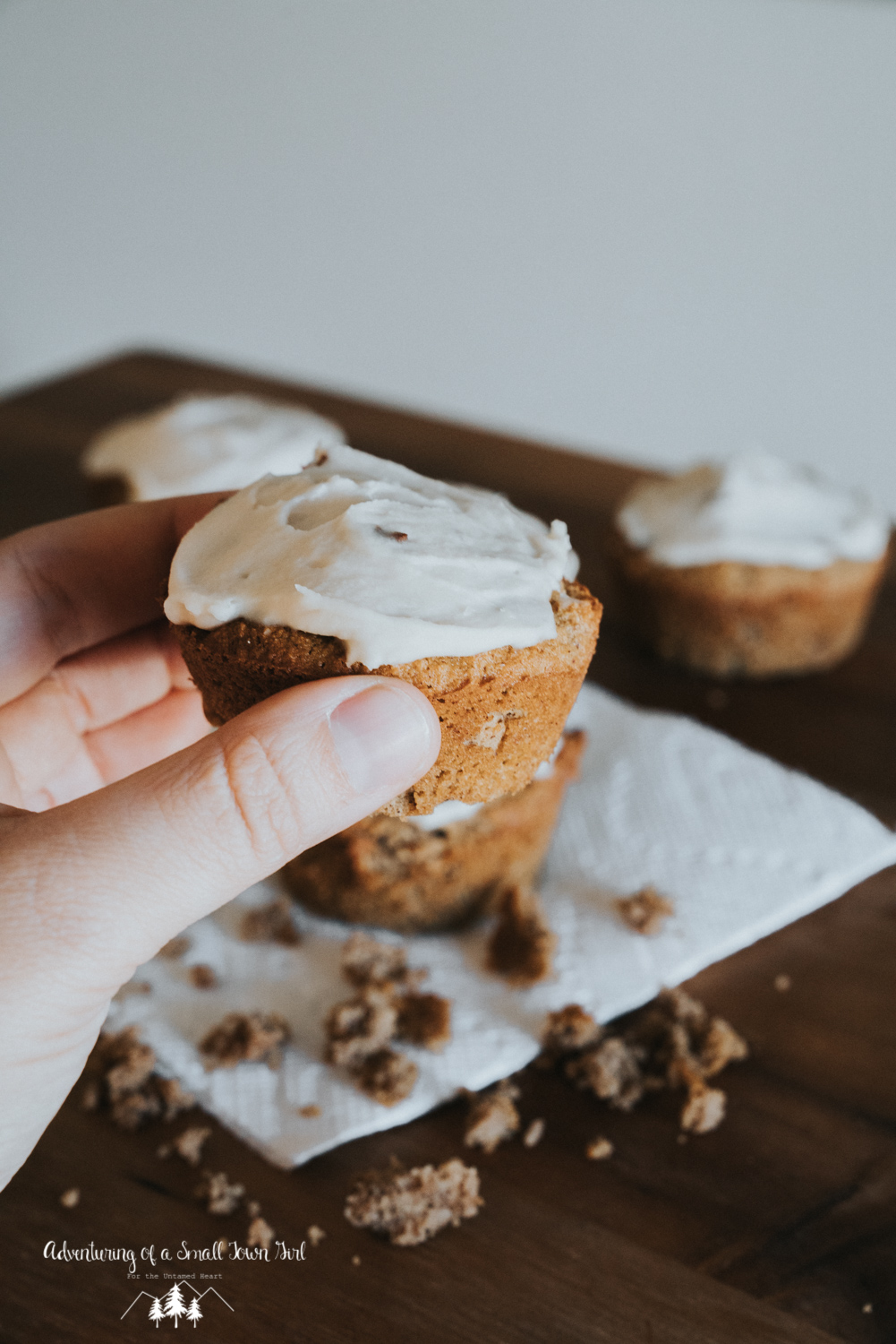 Copy of Paleo Cinnamon Bun Muffin Recipe - Flourless Cinnamon Bun Muffins by Adventuring of a Small Town Girl ASTG