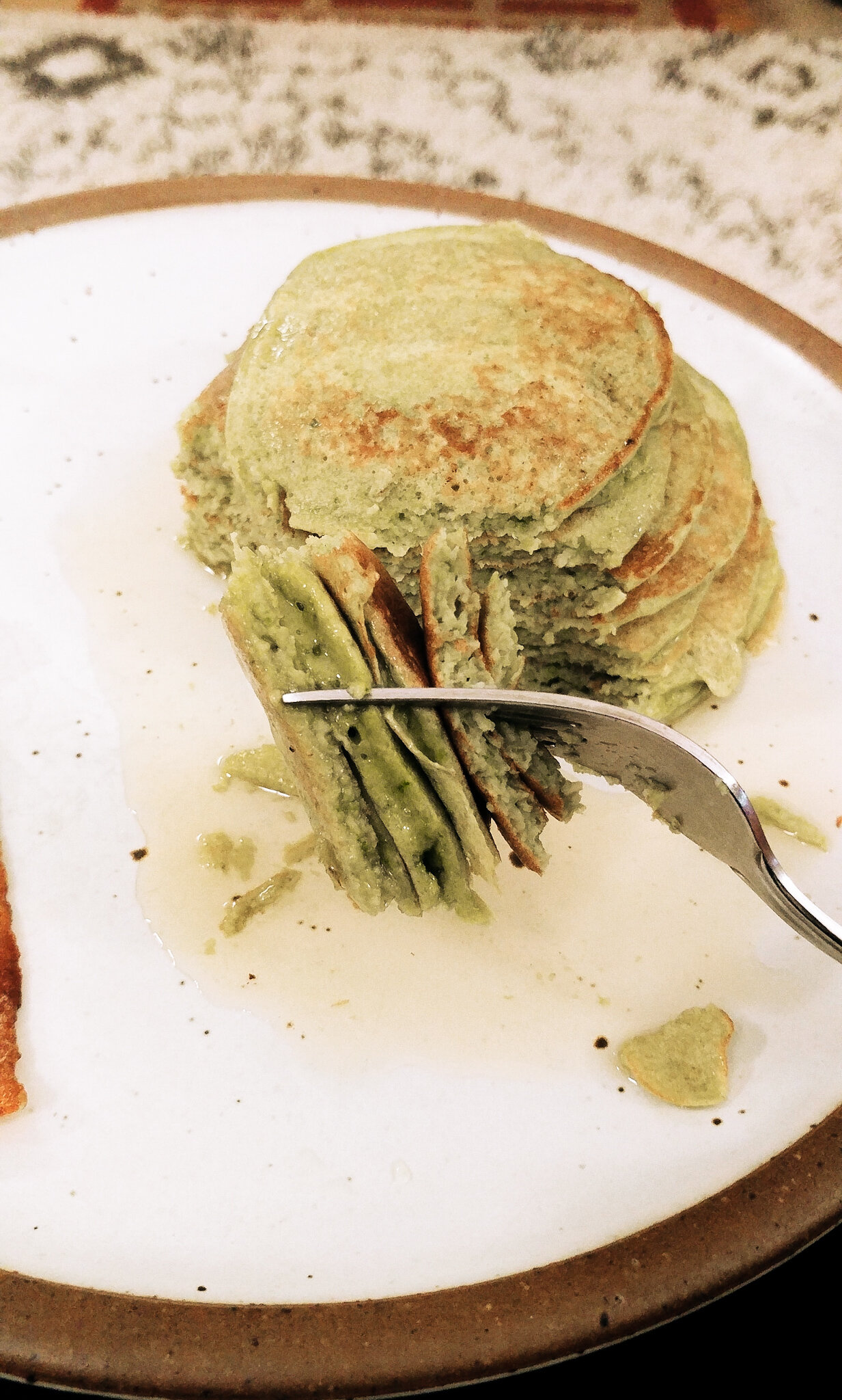 Healthy Pancake Recipes - Green Pancake Recipe by Bessie Roaming