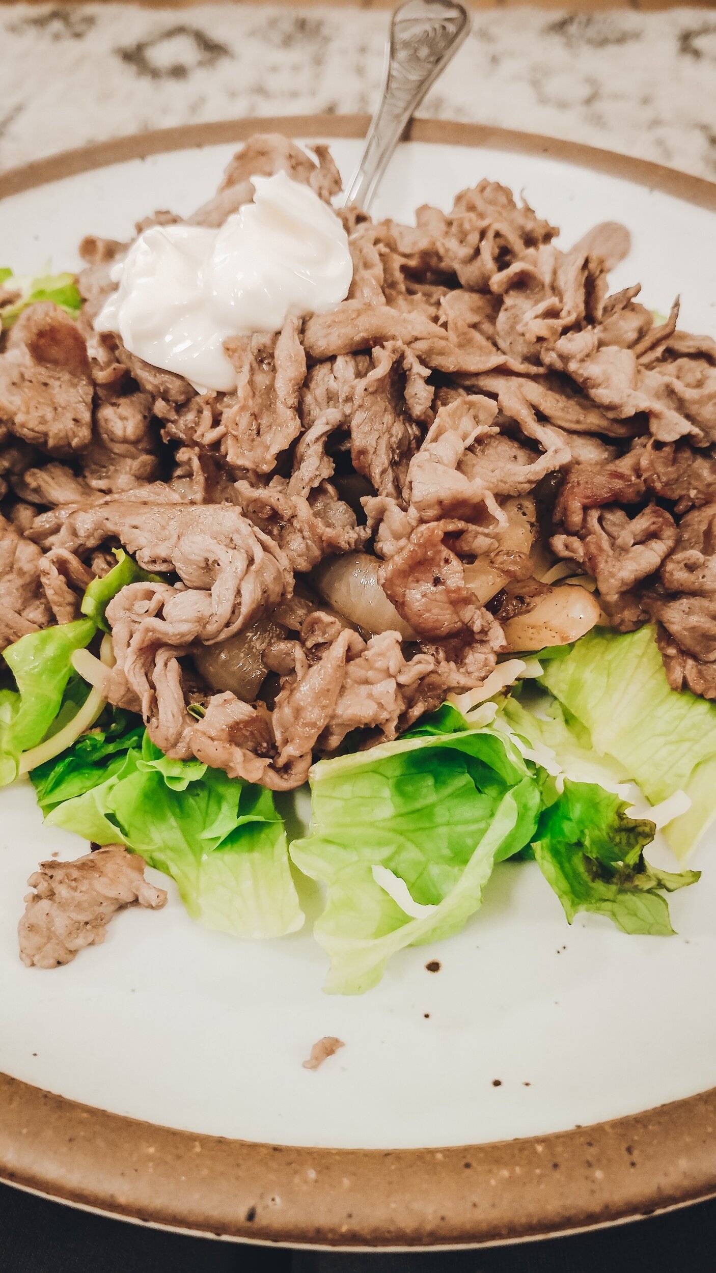 processed_0210201835Healthy Beef Salad Recipes - Hot Salad Recipes  by Bessie Roaming - If you are looking for a delicious healthy dinner look no further! This healthy hot beef salad is amazing!