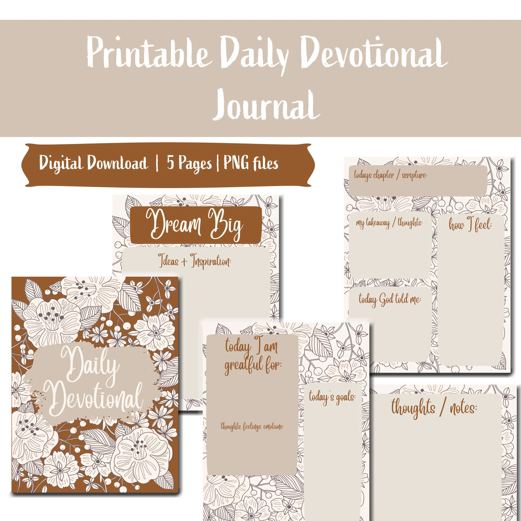 Daily Devotional Journal Digital Printable — Bessie Roaming daily-devotional-journal-digital-printable-bessie-roaming
