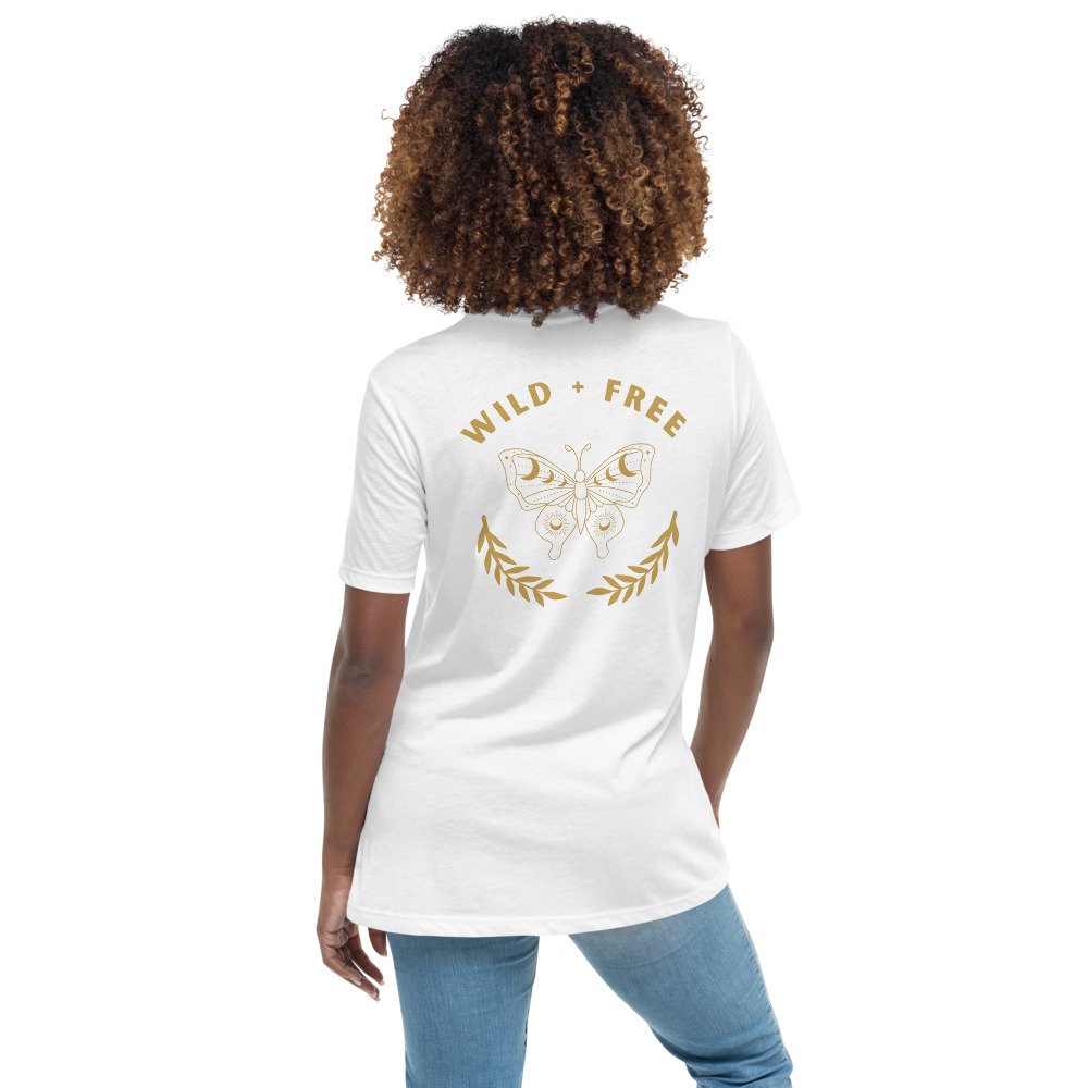 Boho Horse Womens Relaxed T-Shirt | Wild Tribute, XXL / Heather Mauve