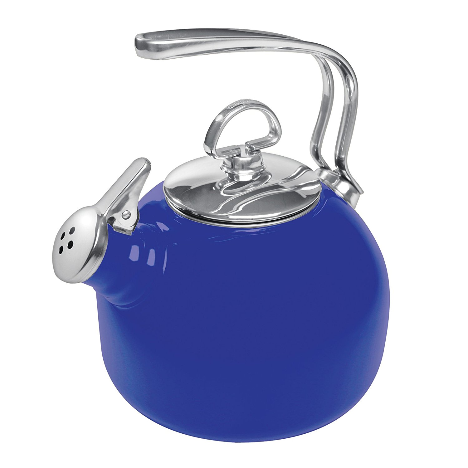  Willow & Everett Whistling Tea Kettle for Stove Top - 2.75  Quart Tea Pots for Stove Top w/Stainless Steel, Mirror Finish & Strainer:  Home & Kitchen