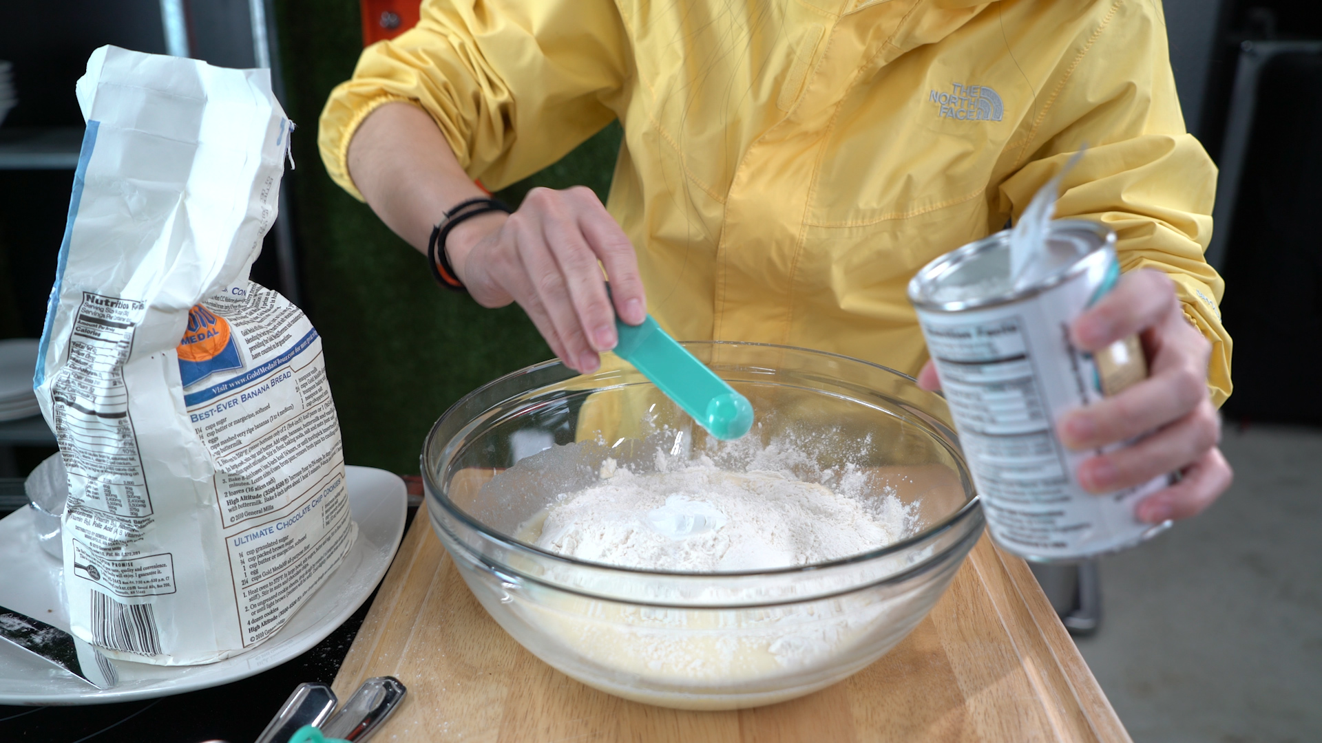 step 2 cont'd baking powder