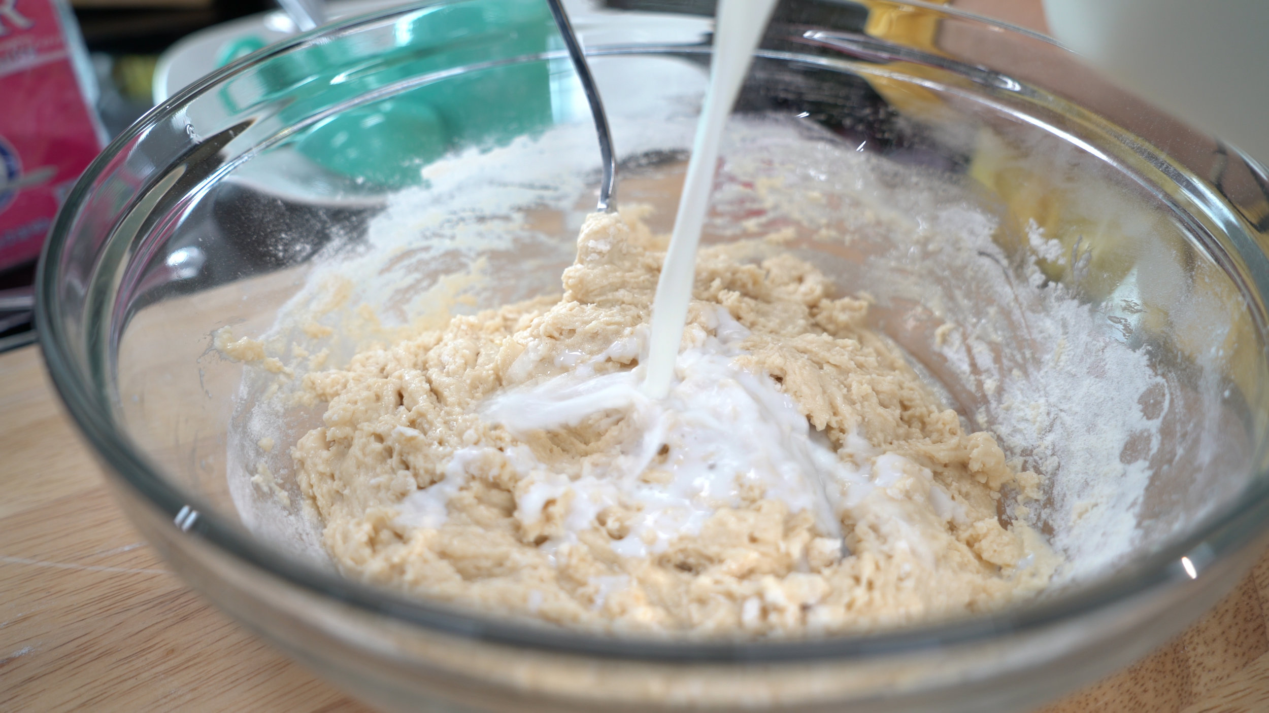 step 3 cont'd adjust with milk as needed