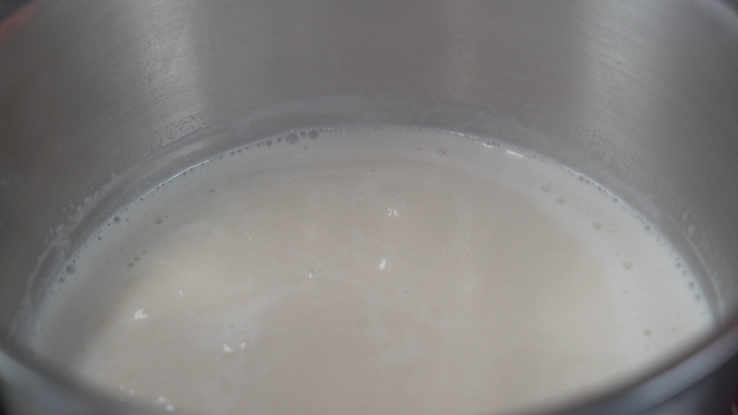 step 3 cont'd stop before boiling
