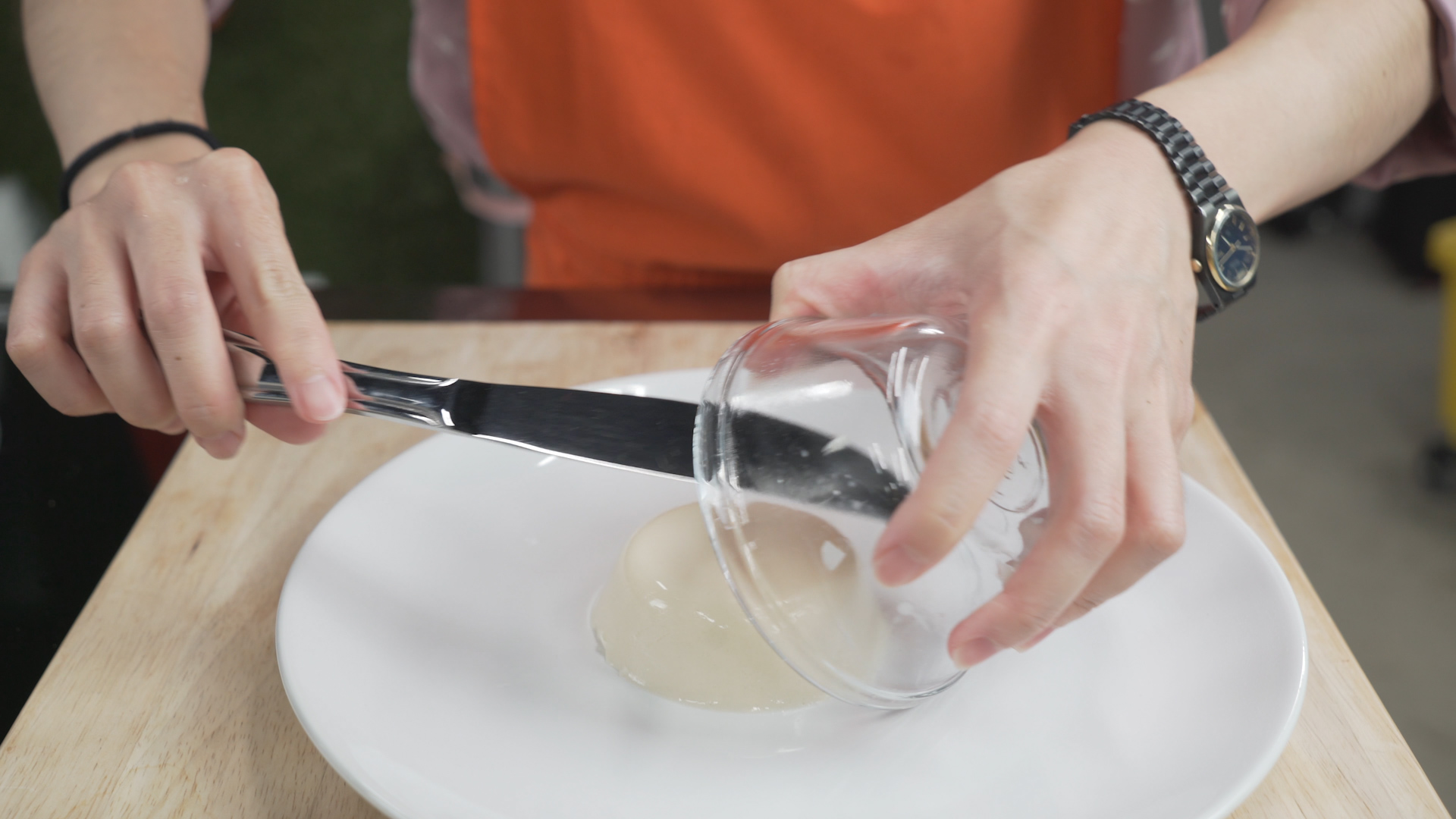 step 8 plate panna cotta