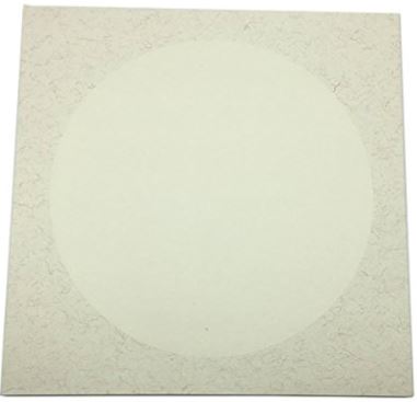 Square 33 cm,10 Sheets QJiang Pre-Mounted Soft Shikishi Decorative Card with Round Raw Xuan Paper Chinese Shikishi Rice Paper for Chinese Ink Brush Calligraphy Writing Watercolor Painting 