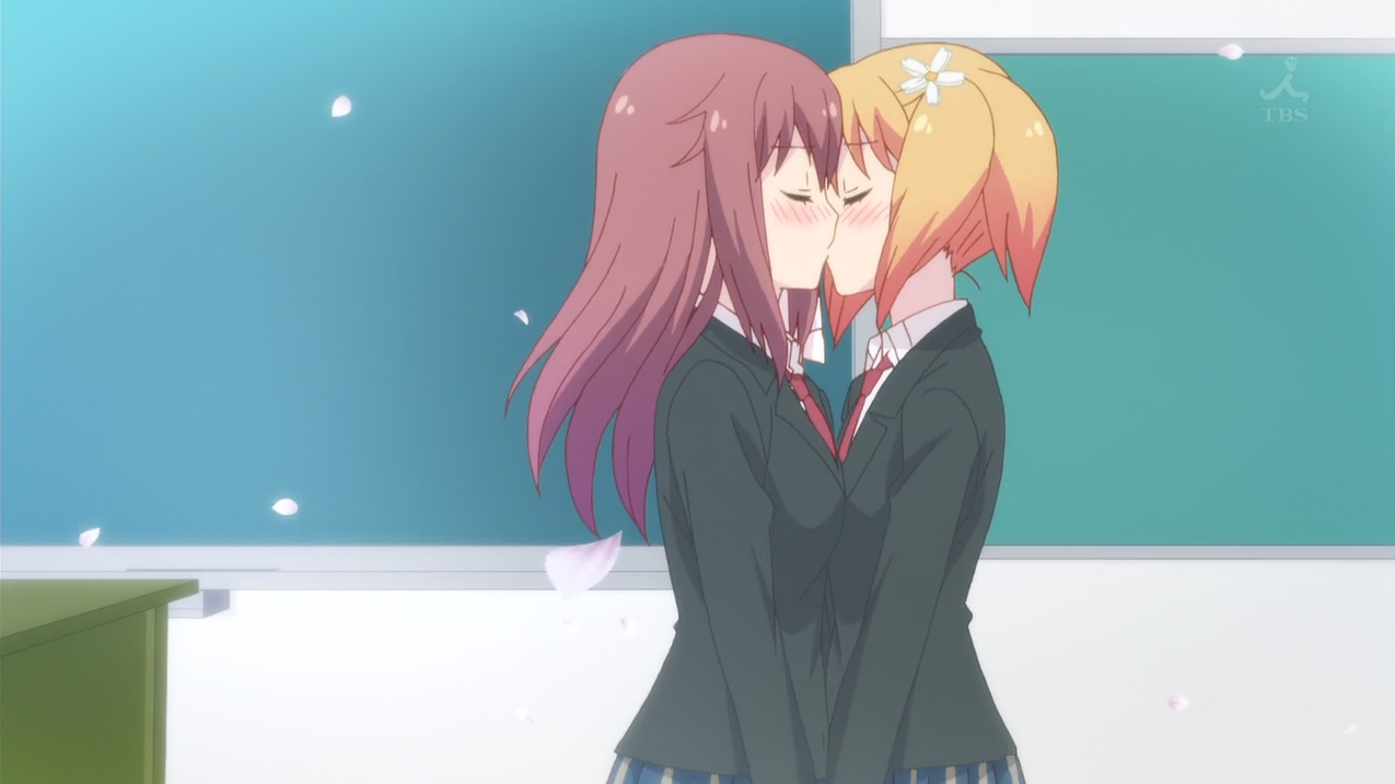 Adult-only anime kisses